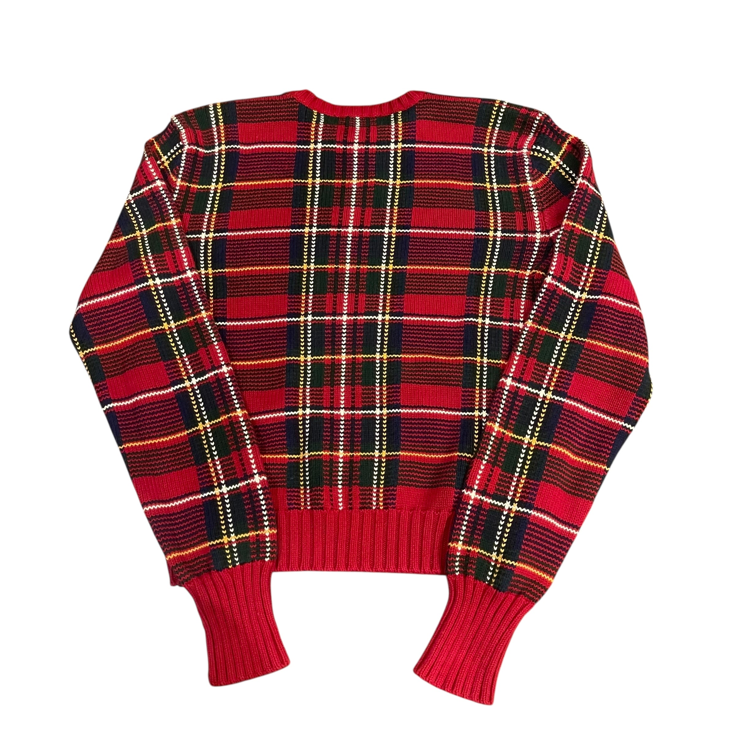 Y2K Polo Ralph Lauren Plaid Knit Sweater