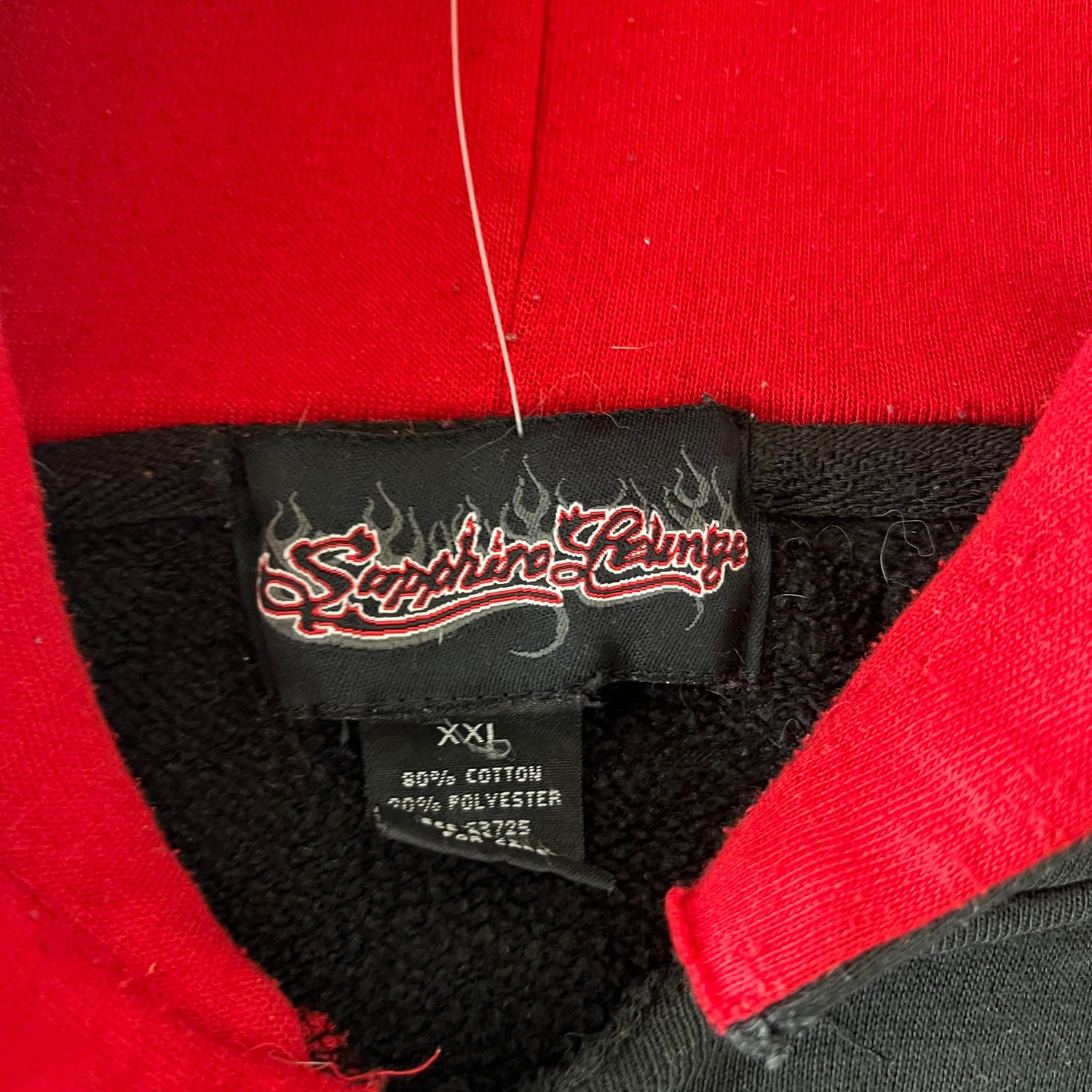 Y2k Sapphire Lounge Flame Embroidered Sleeve Hoodie