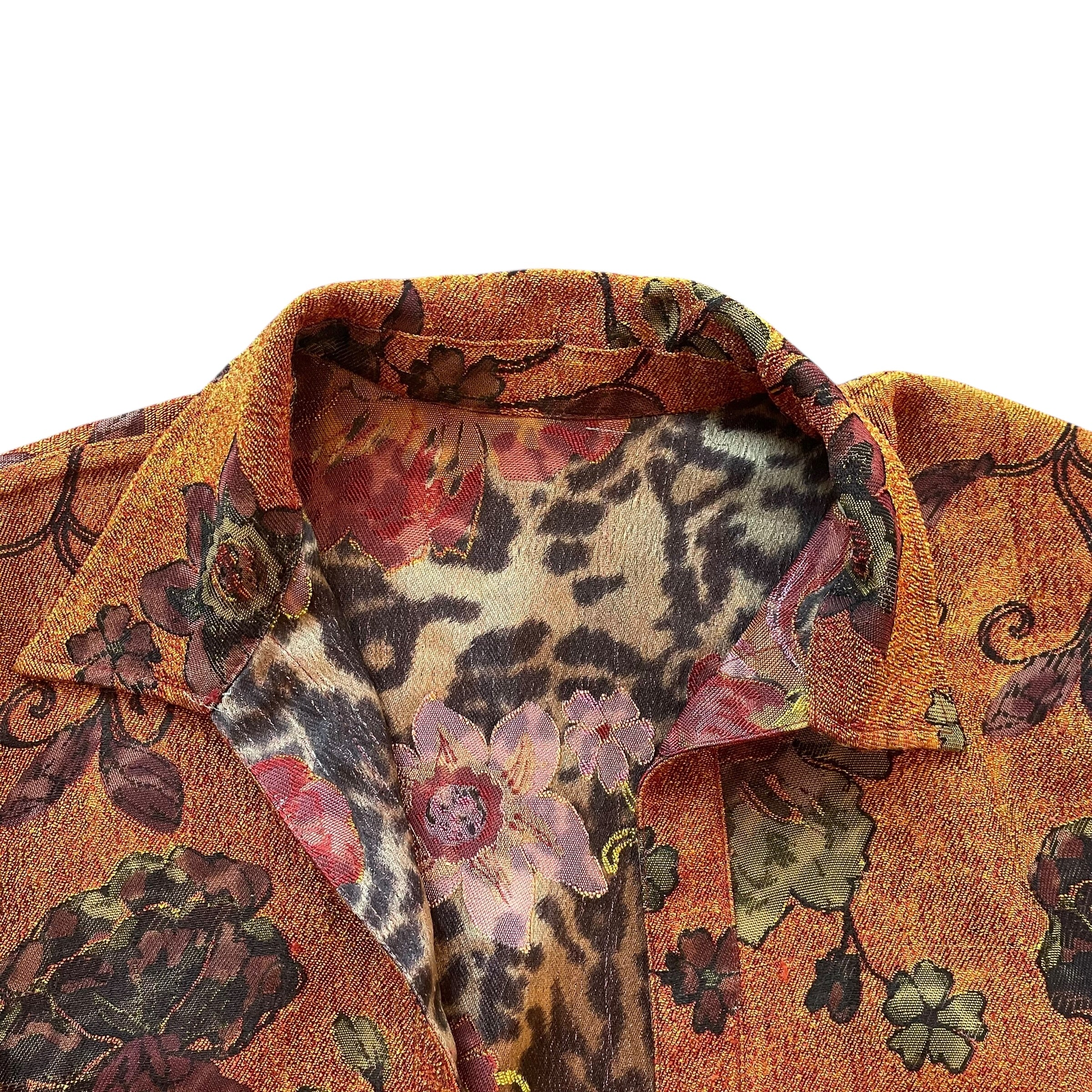 Vintage Reversable Floral Tapestry Jacket