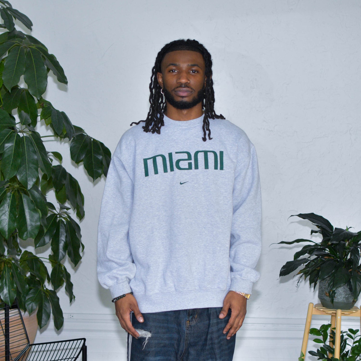 Y2k Nike Miami Crewneck