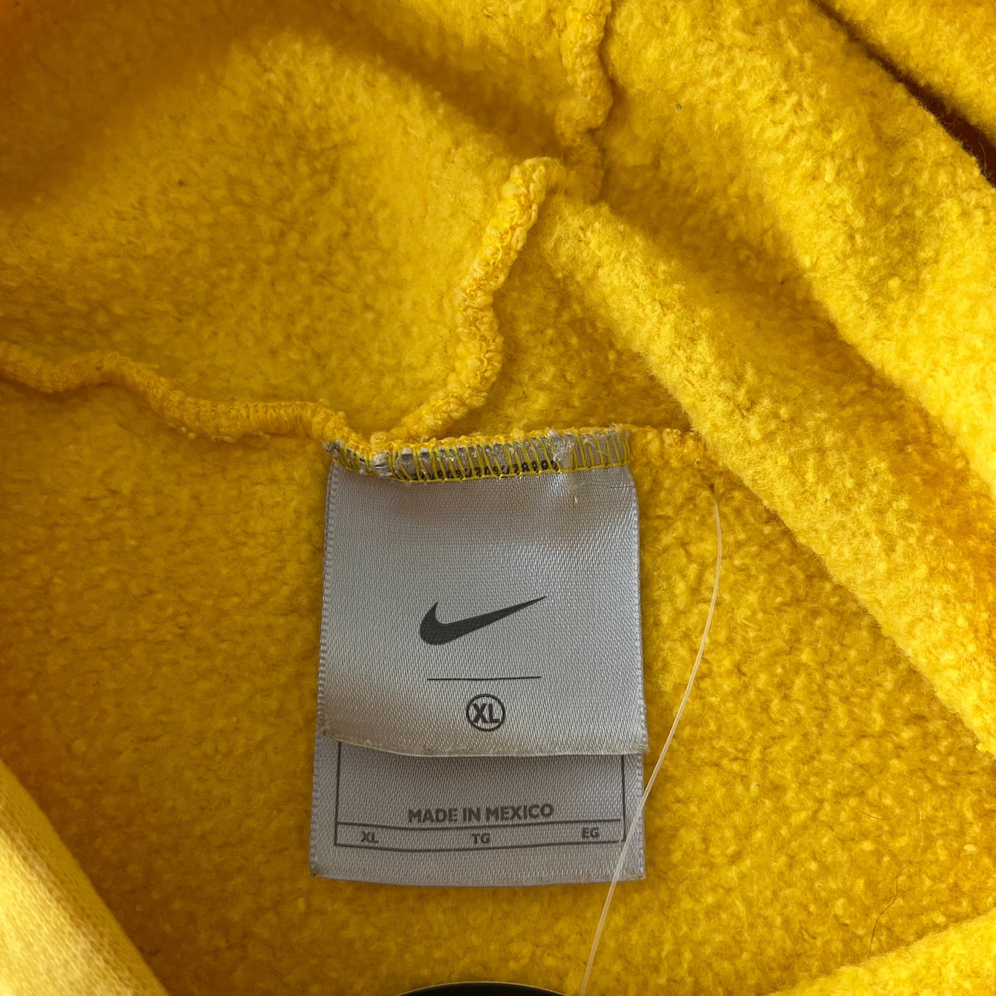 Vintage Nike Yellow Centercheck Hoodie
