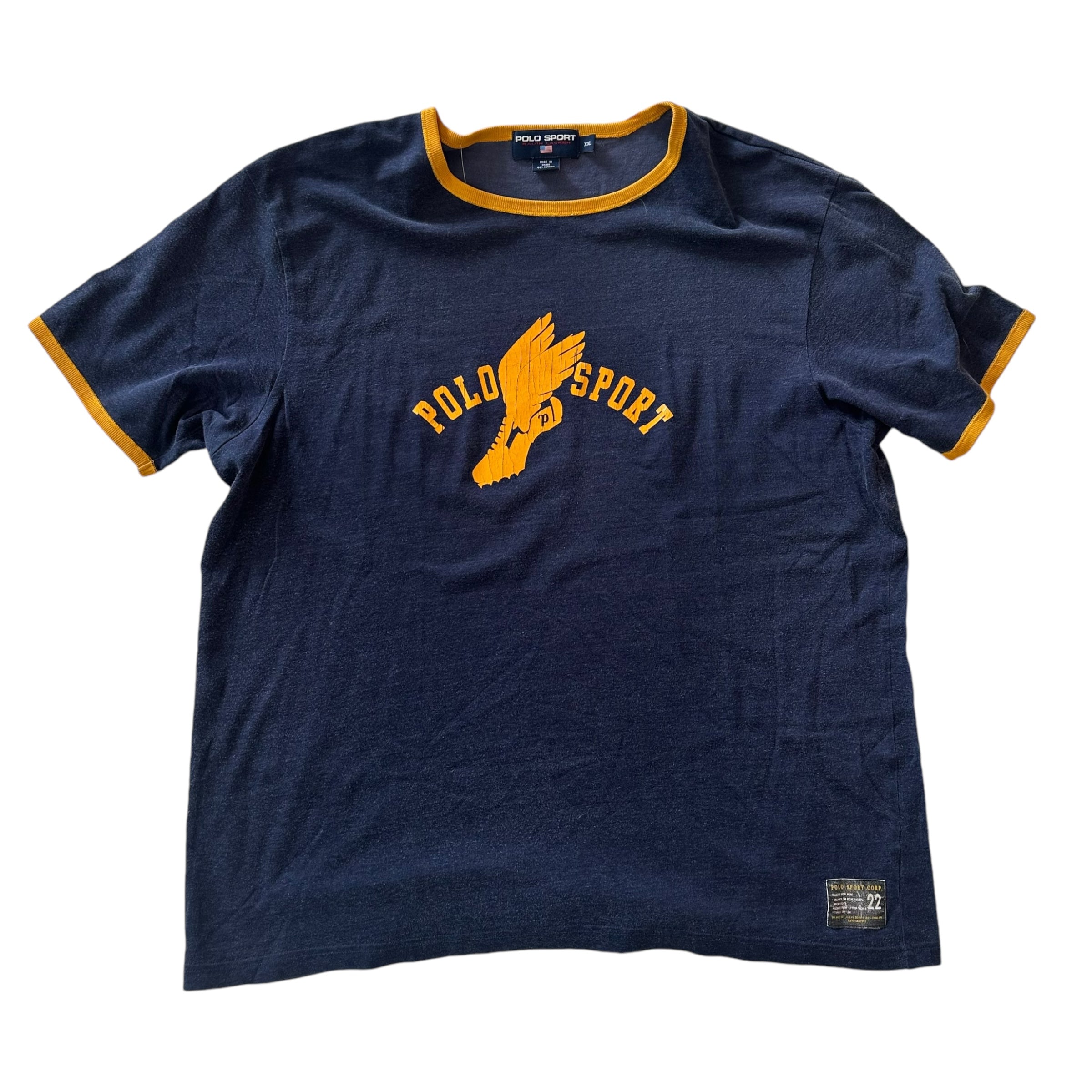 Vintage Polo Sport P-Wing Ringer Tee