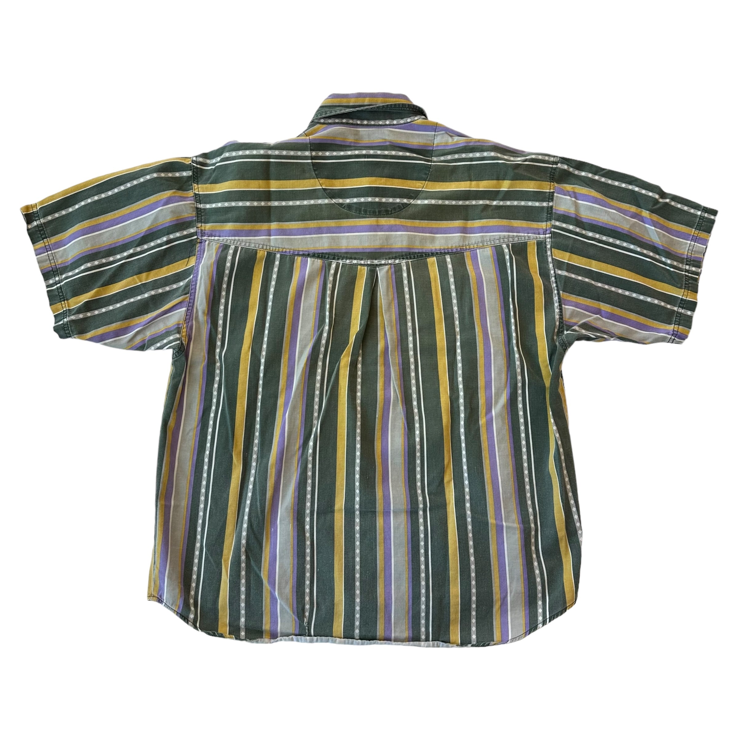 One House Vintage Stripped Button Up Shirt
