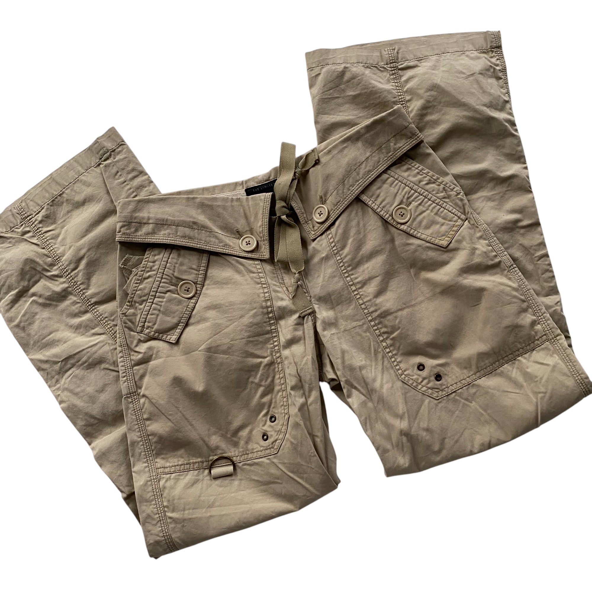 Y2k The Limited Tan Pocket Cargos