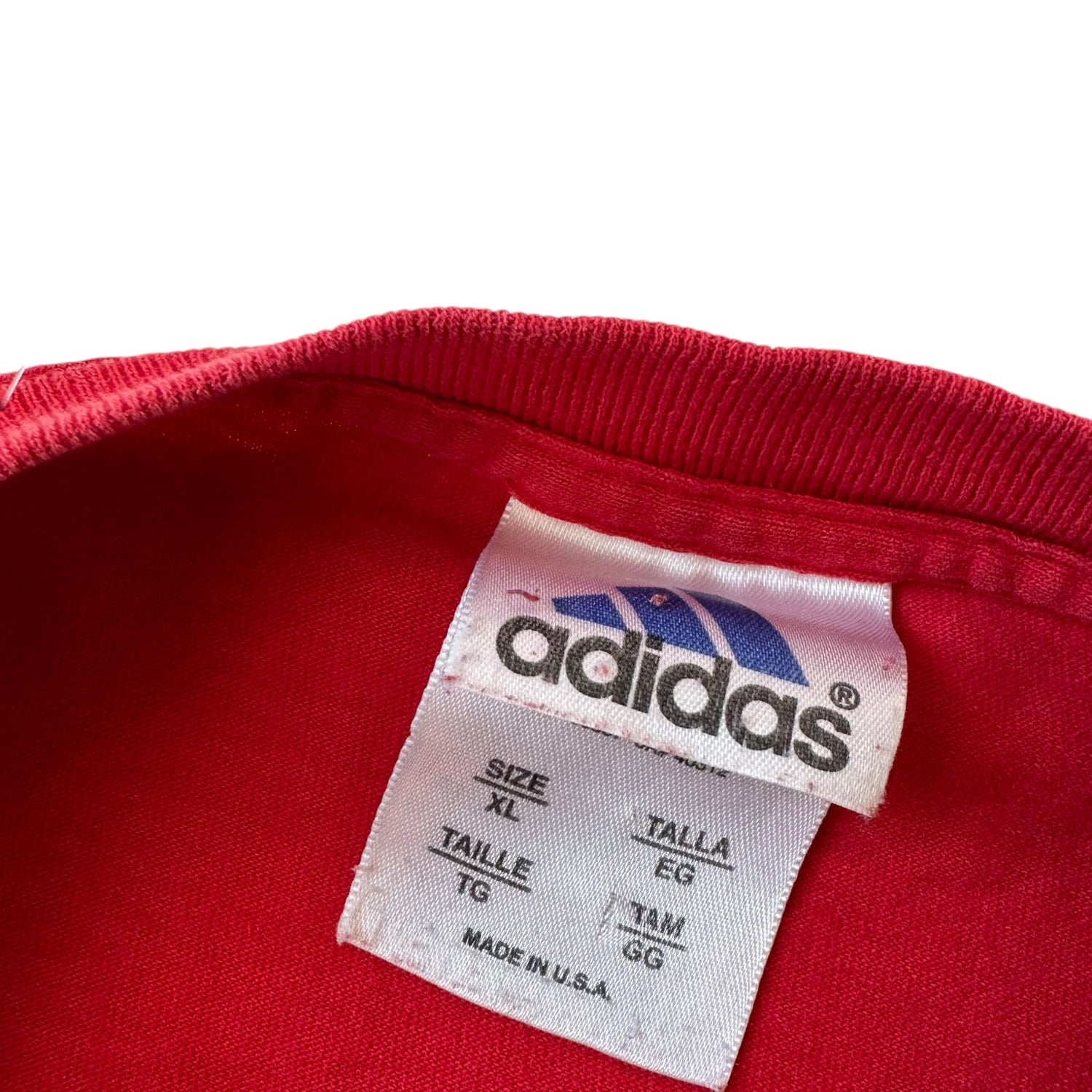 Vintage Adidas Logo Red T-Shirt
