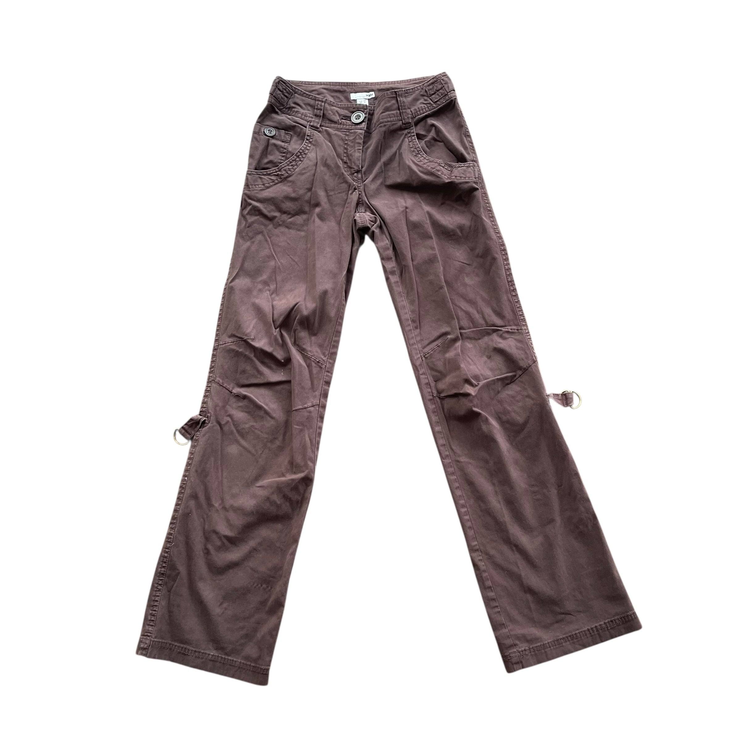 Y2K H&M Straight Leg Brown Cargo Pants