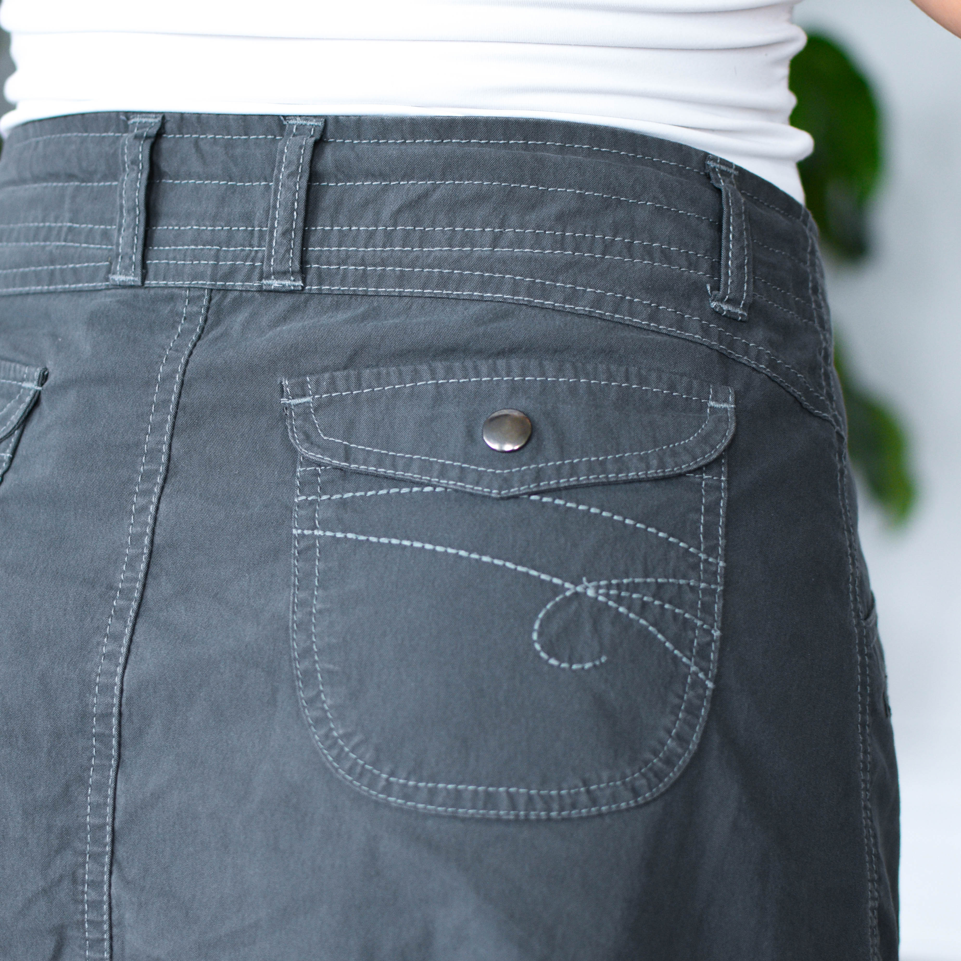 Vintage KUHL Grey A Line Hiking Skirt
