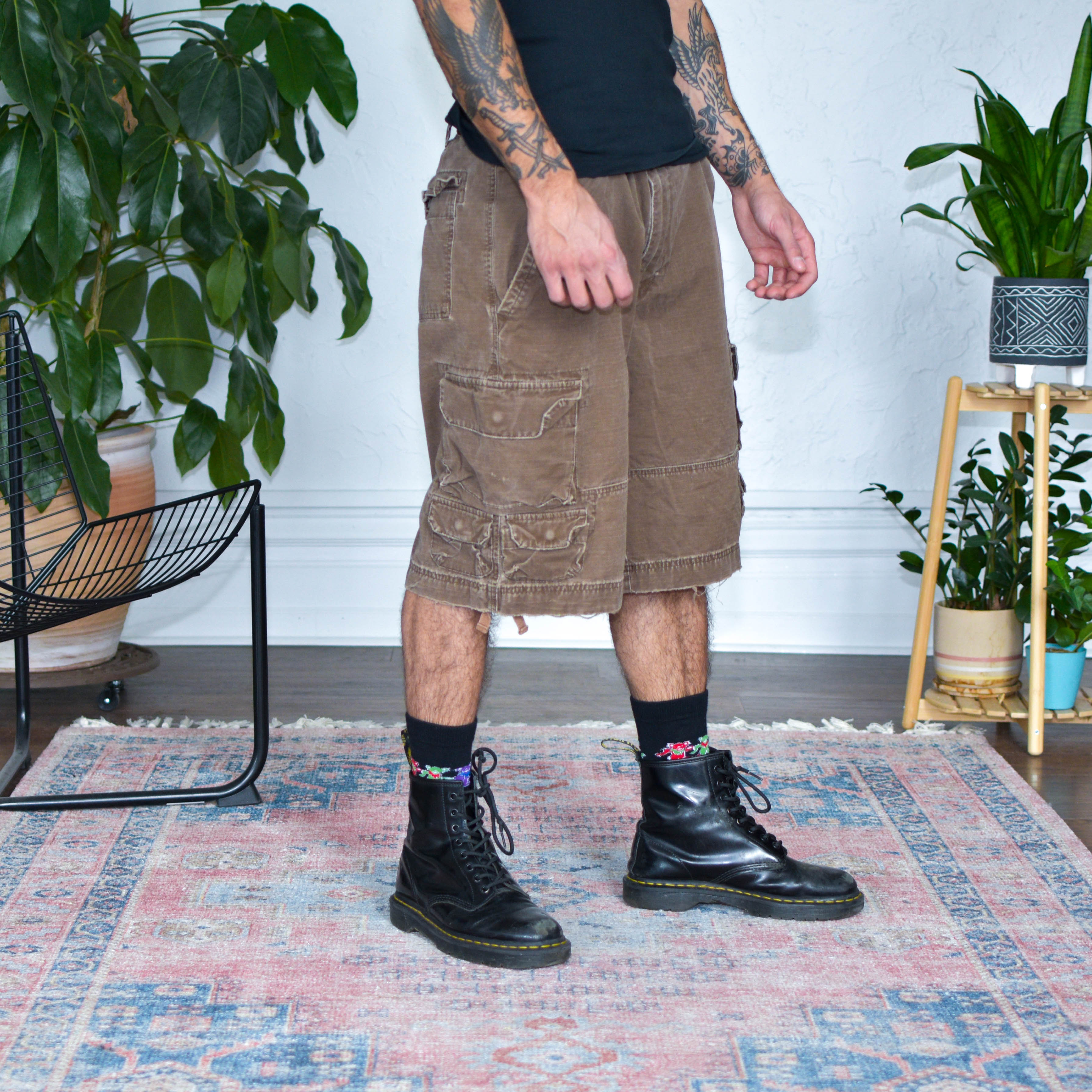 Vintage Mossimo Brown Ripstop Cargo Shorts