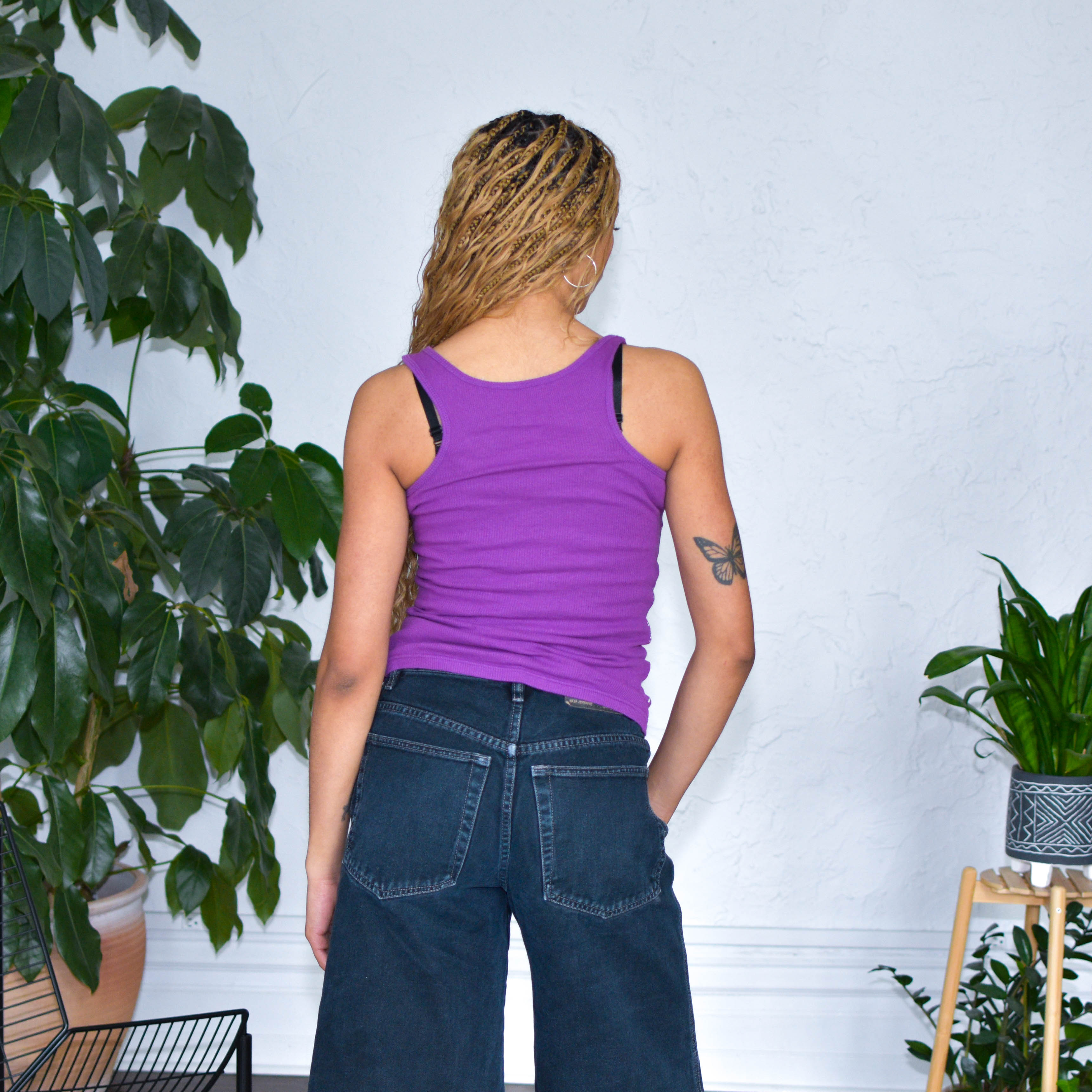 Vintage Y2K Girl Rebel Purple Tank Top