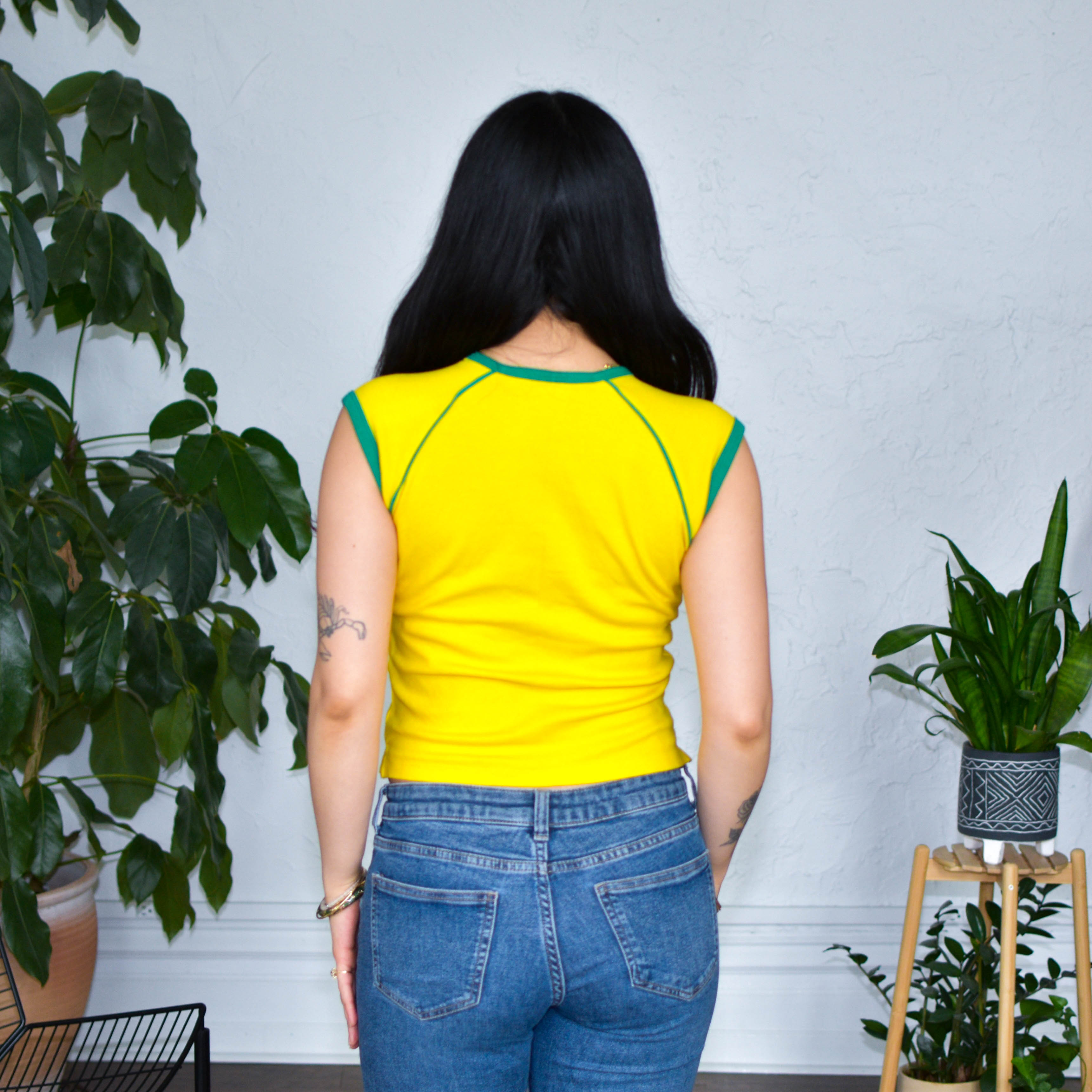 Vintage Y2K Femme Madrid Ringer Graphic T-Shirt