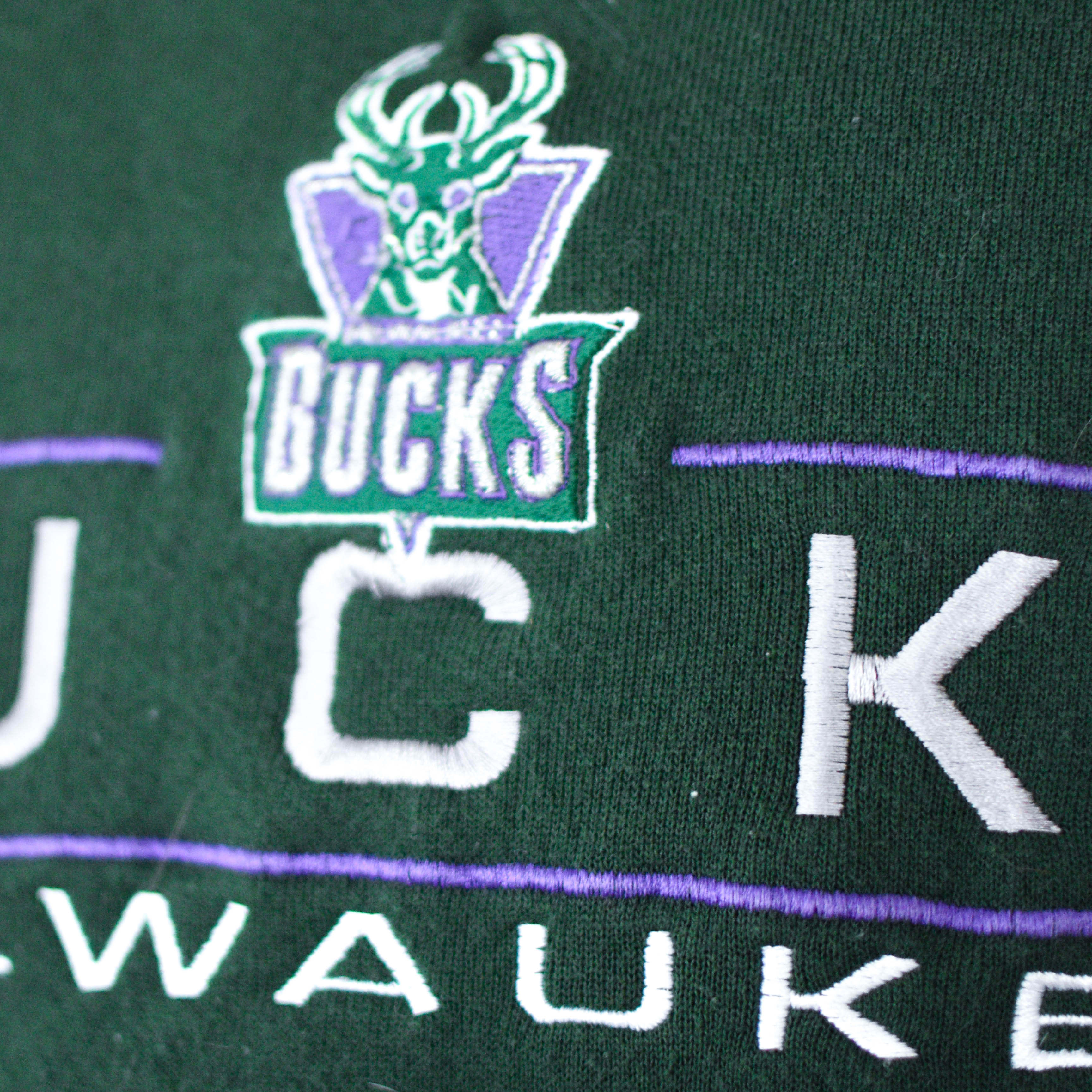 Vintage Milwaukee Bucks Green Sweatshirt