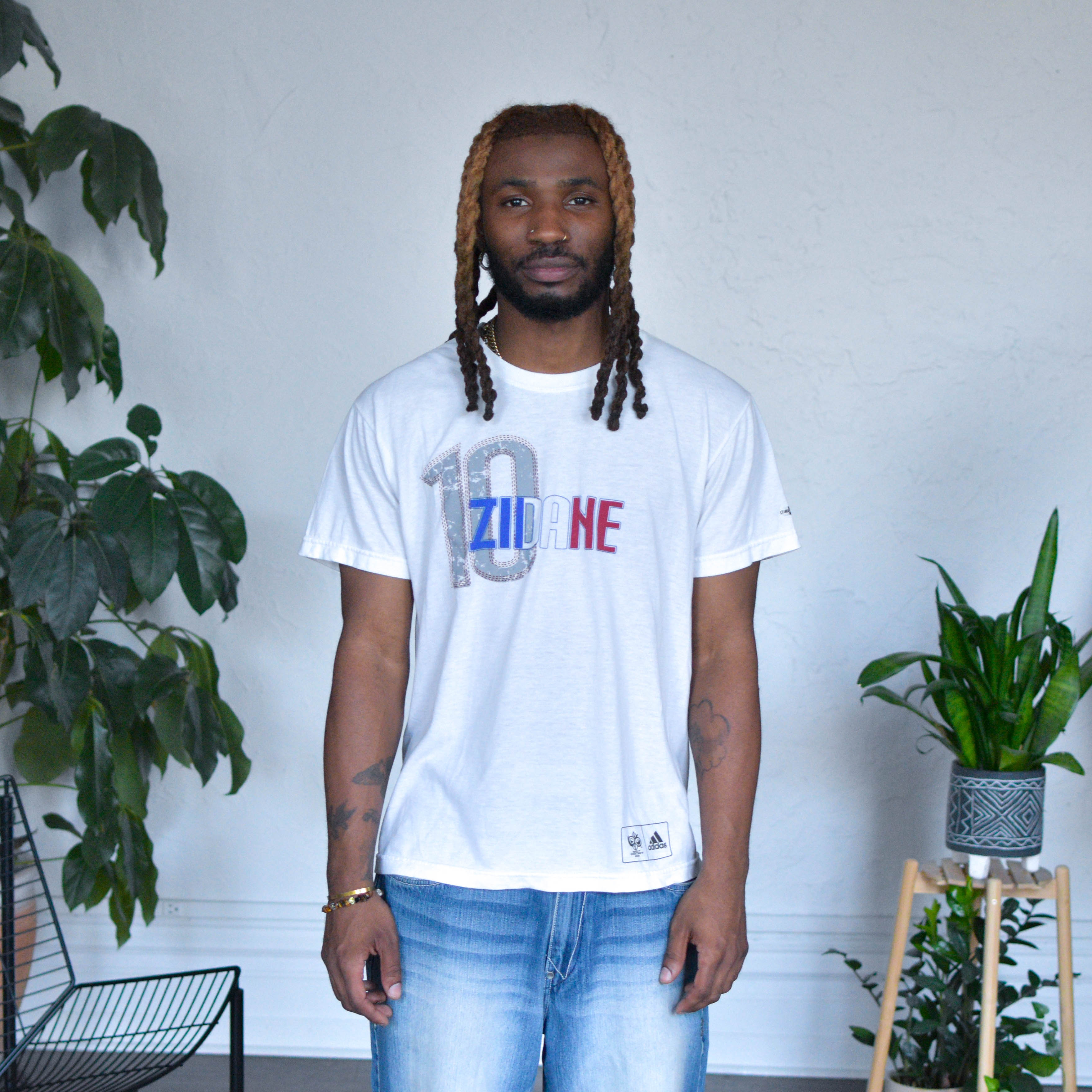Vintage 2006 Adidas Zidane x France FIFA World Cup T-Shirt