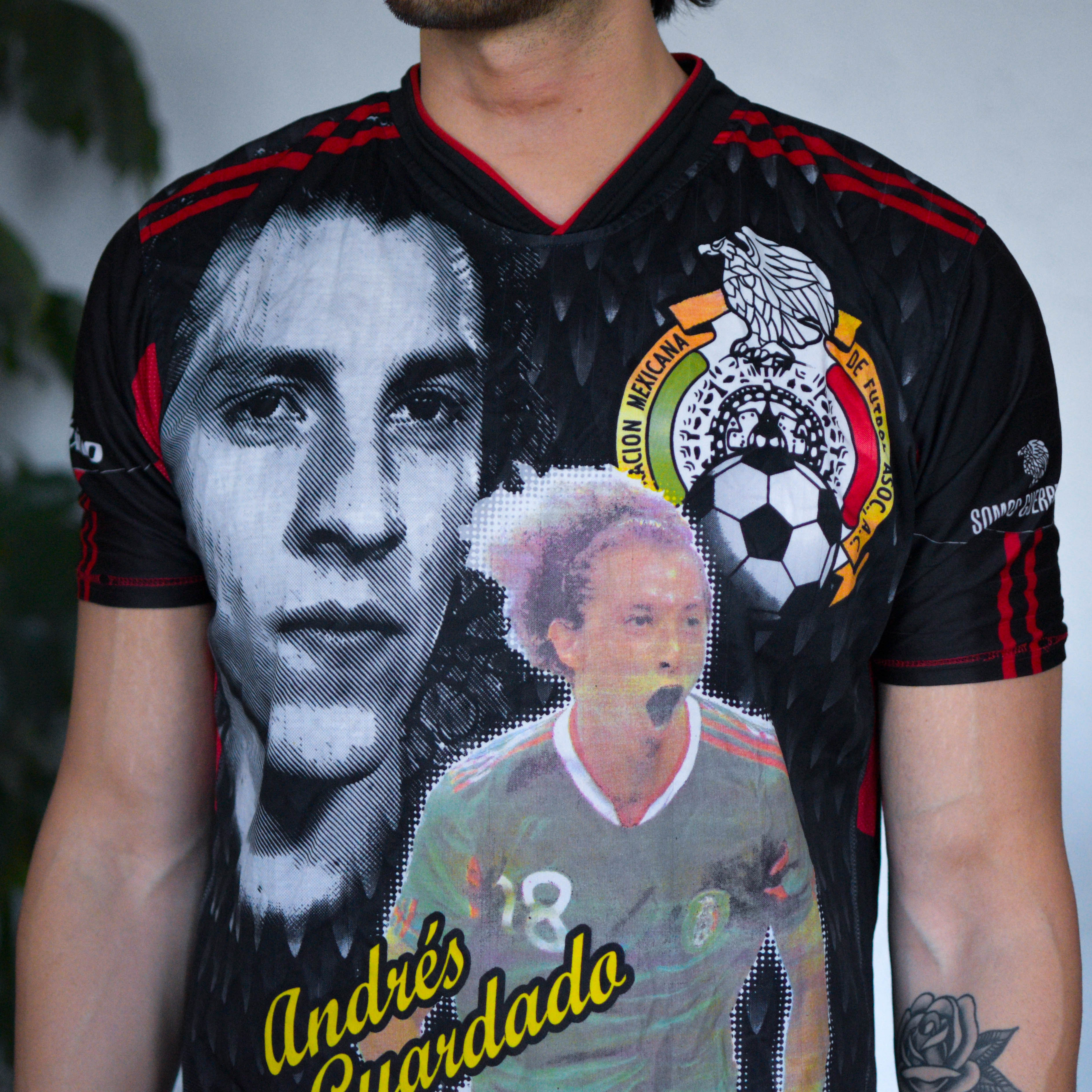 Vintage Andrés Guardado Mexico National Team AOP Jersey
