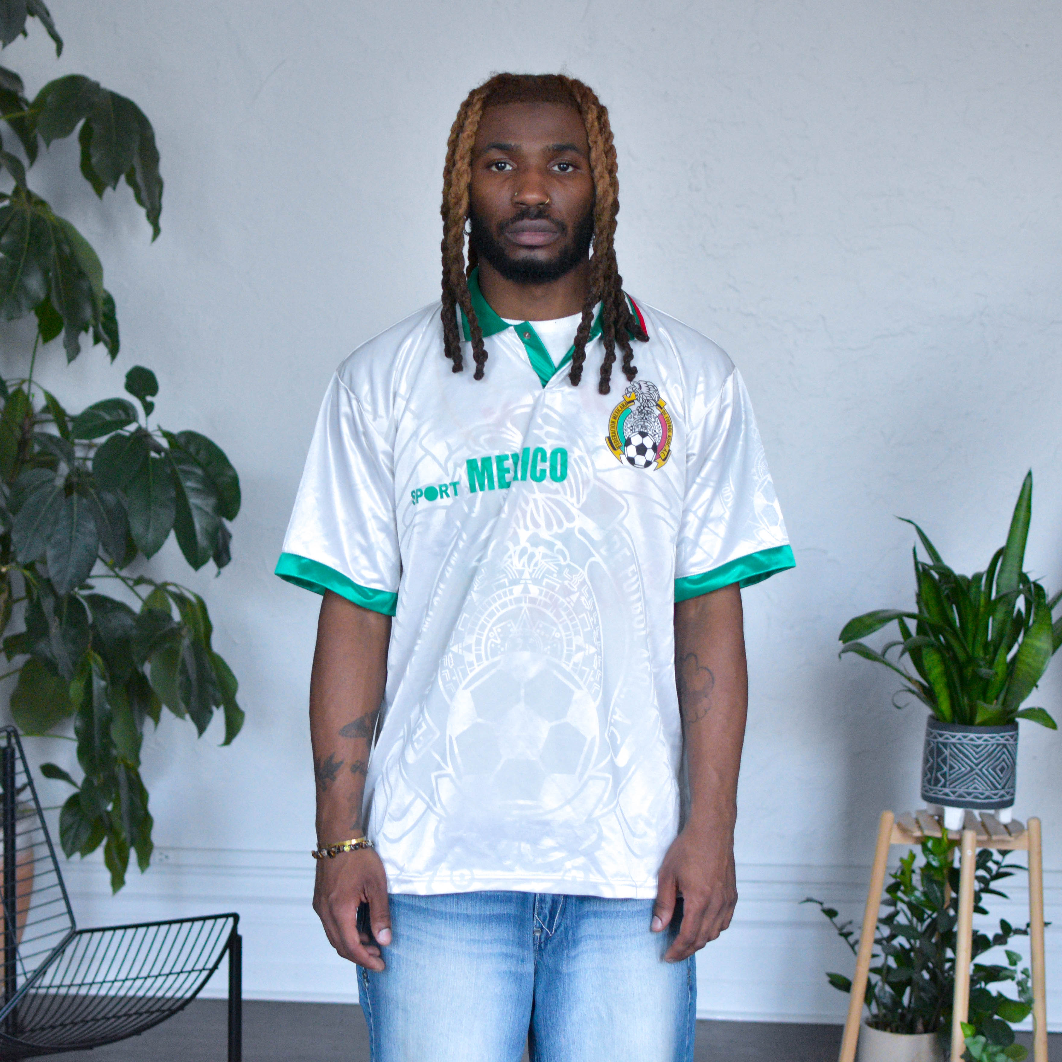 Vintage 1999 Mexico World Cup White Replica Jersey