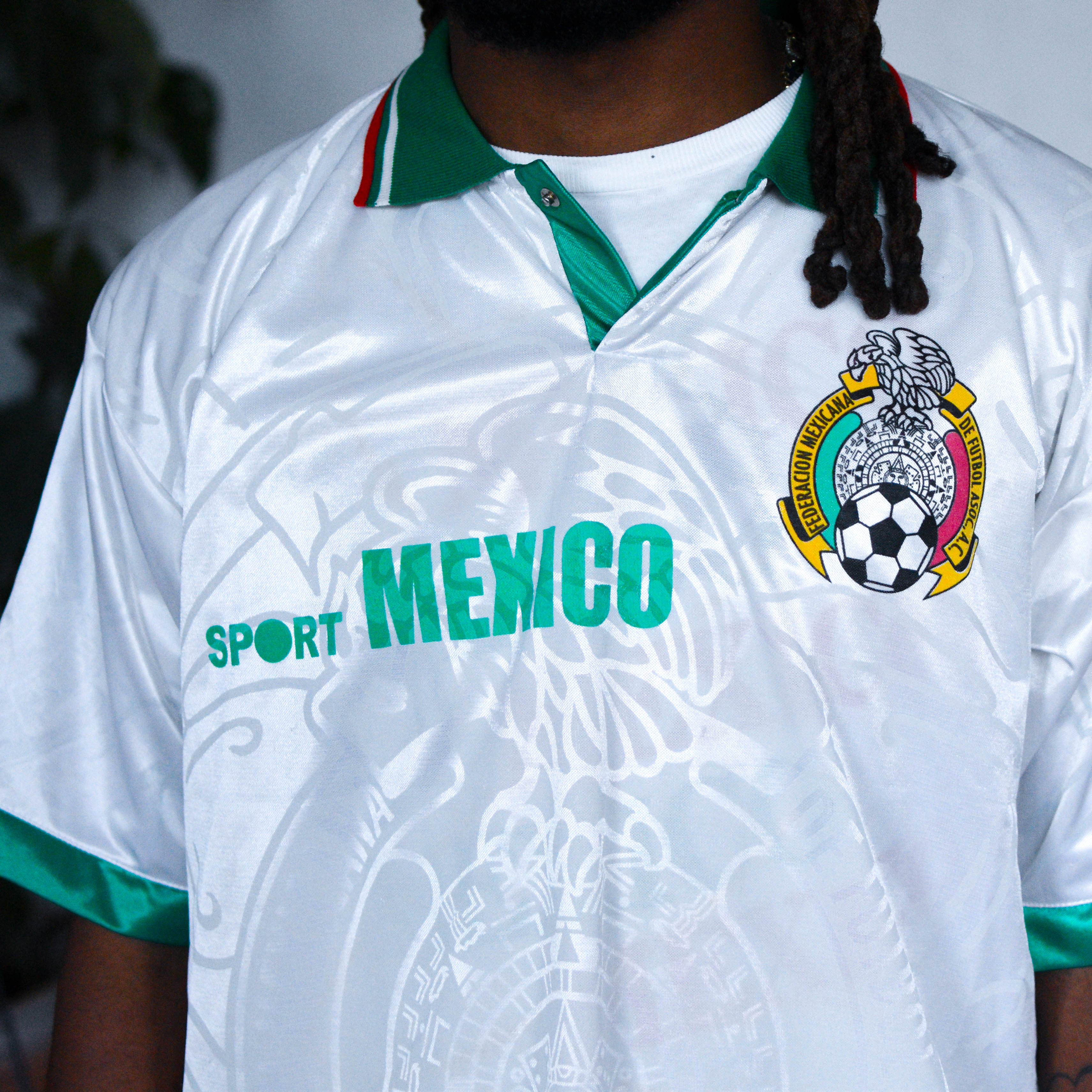 Vintage 1999 Mexico World Cup White Replica Jersey