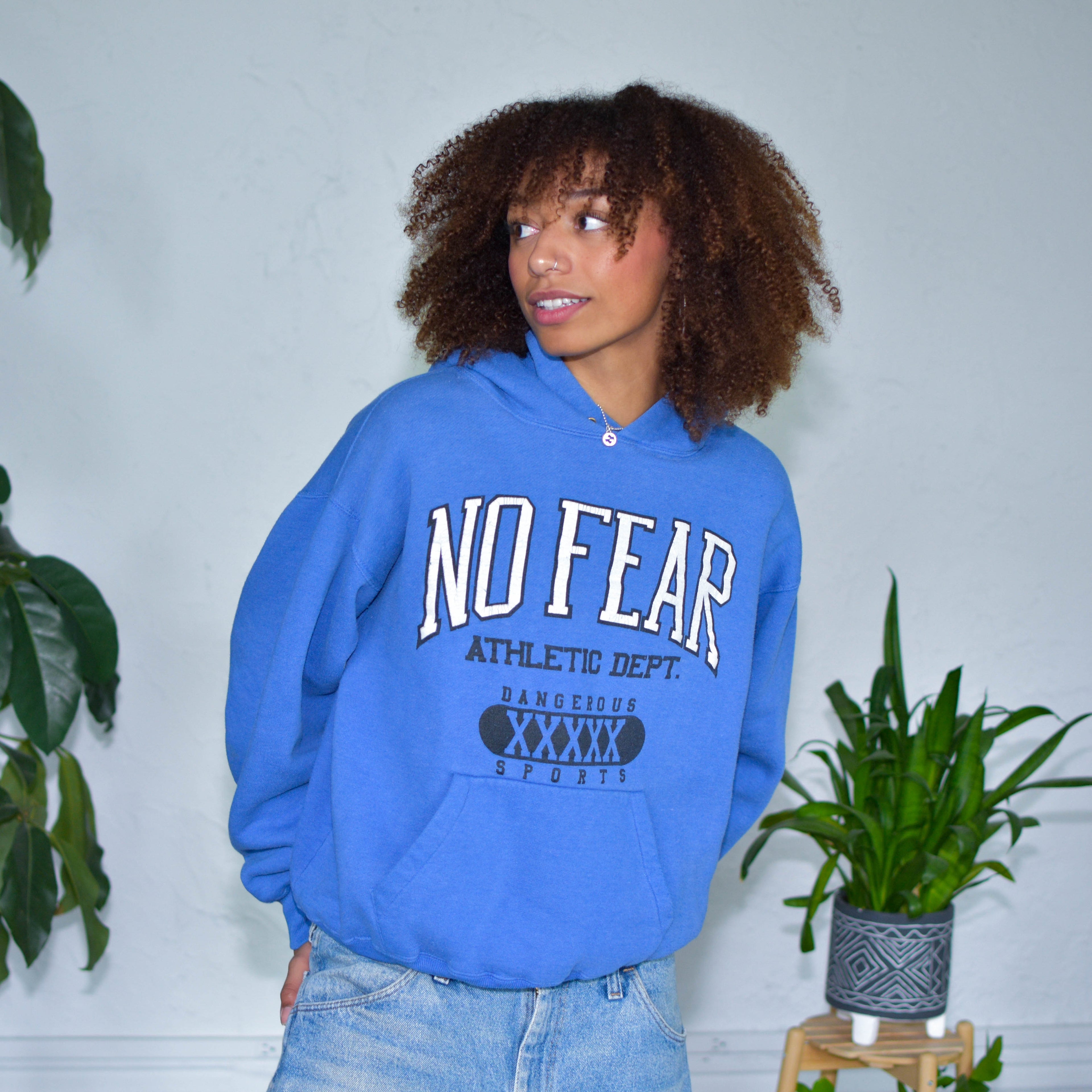 Vintage Y2K No Fear Athletic Department Hoodie