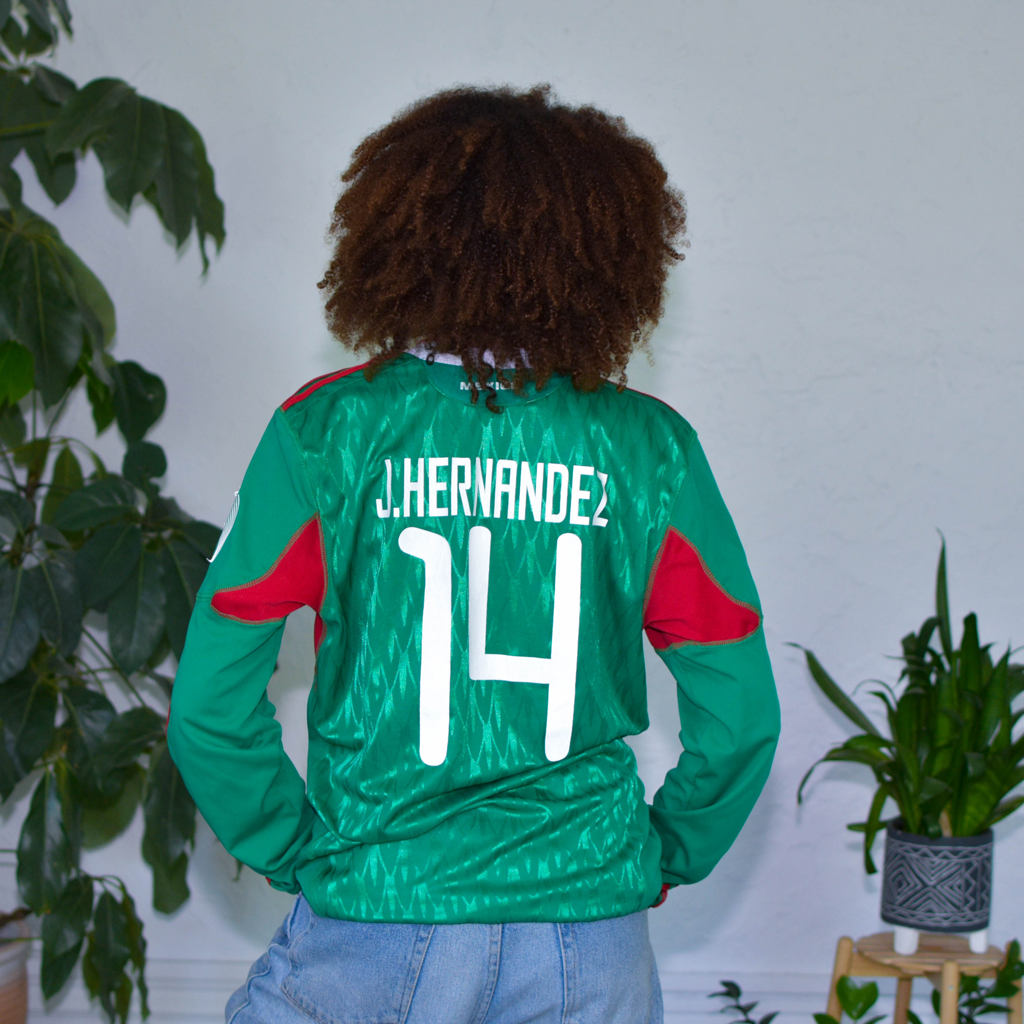 Vintage 2010 Chicharito Hernandez Mexico World Cup Long Sleeve Jersey