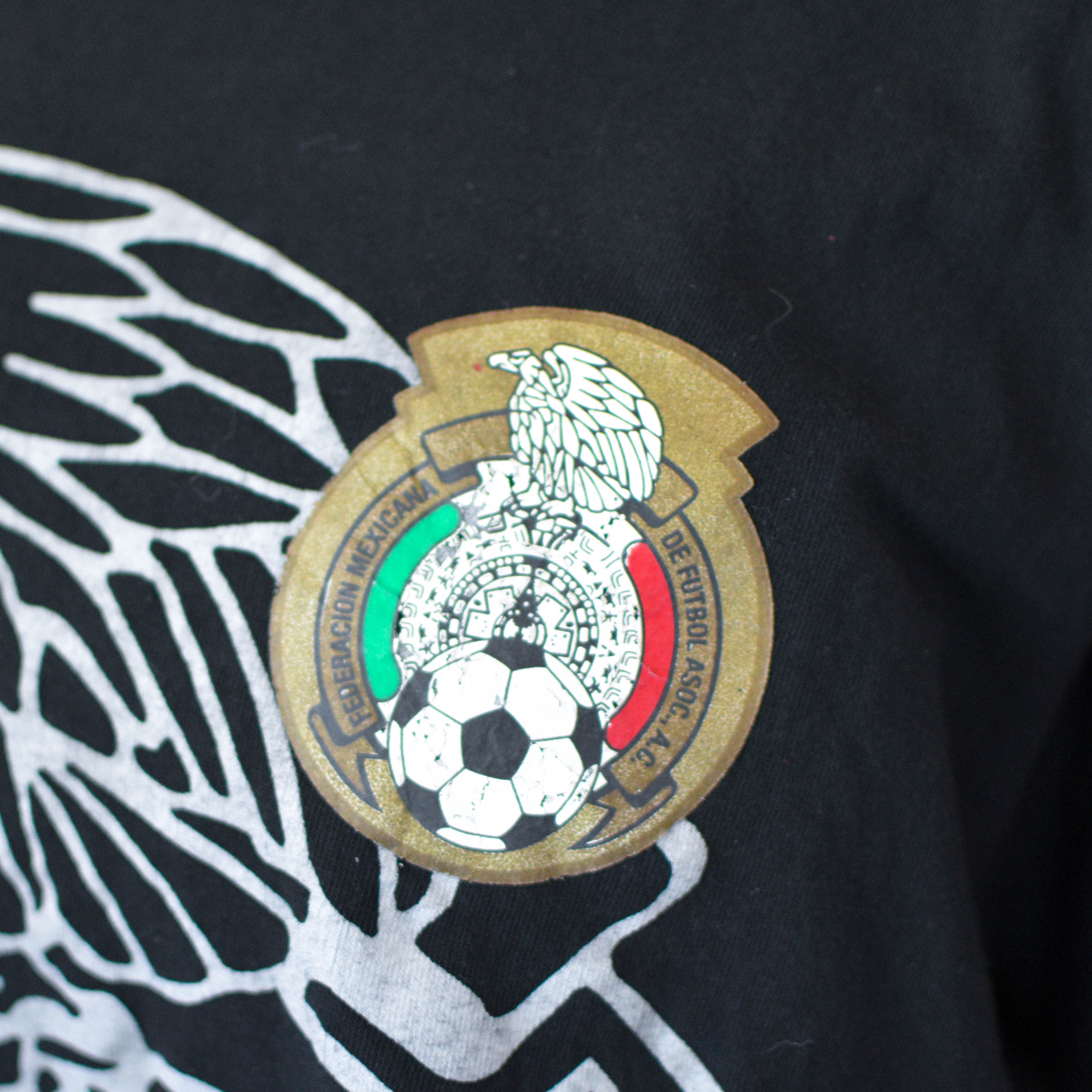 Vintage Mexico National Team Black Graphic T-Shirt