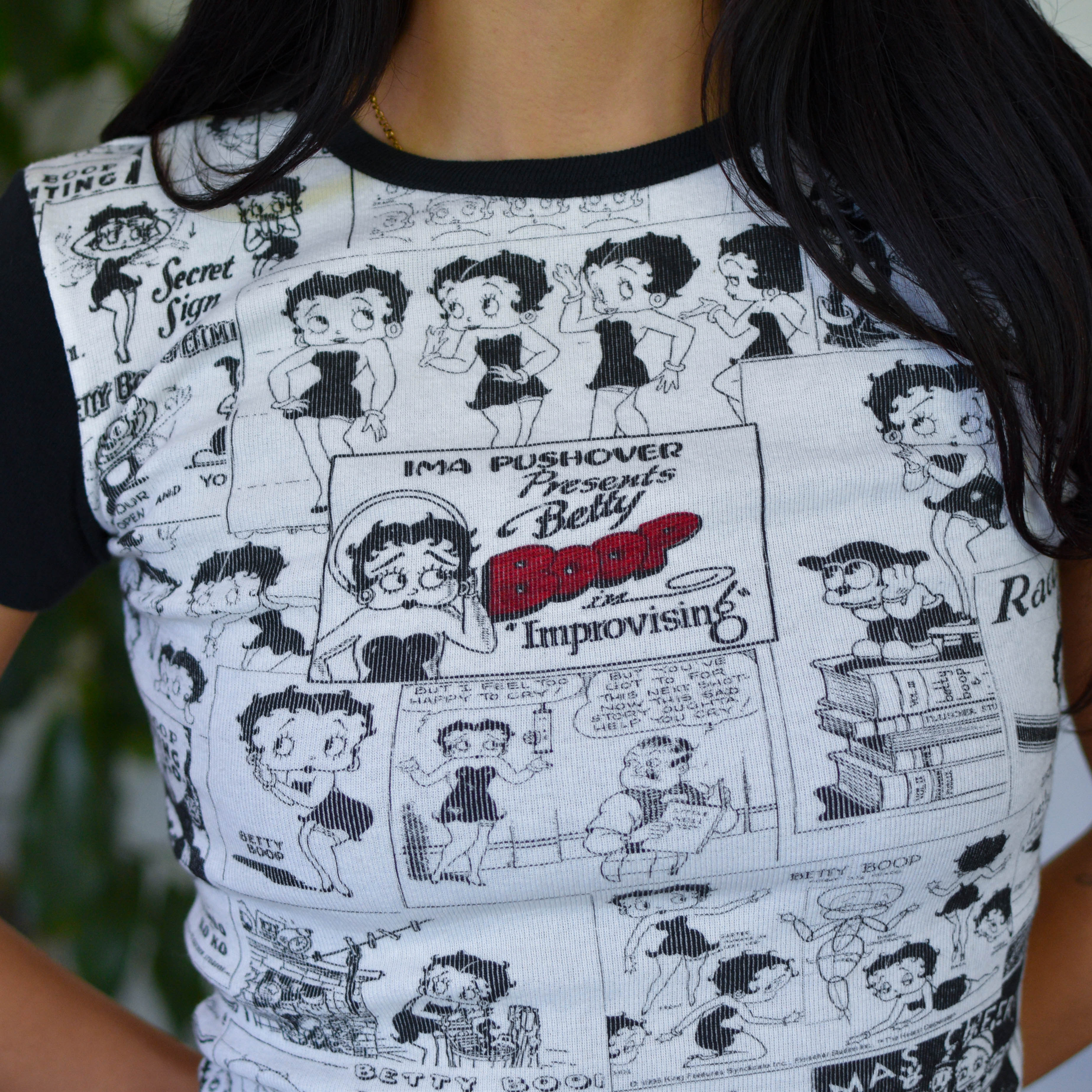 Vintage Y2K Betty Boop Comic Strip T-Shirt