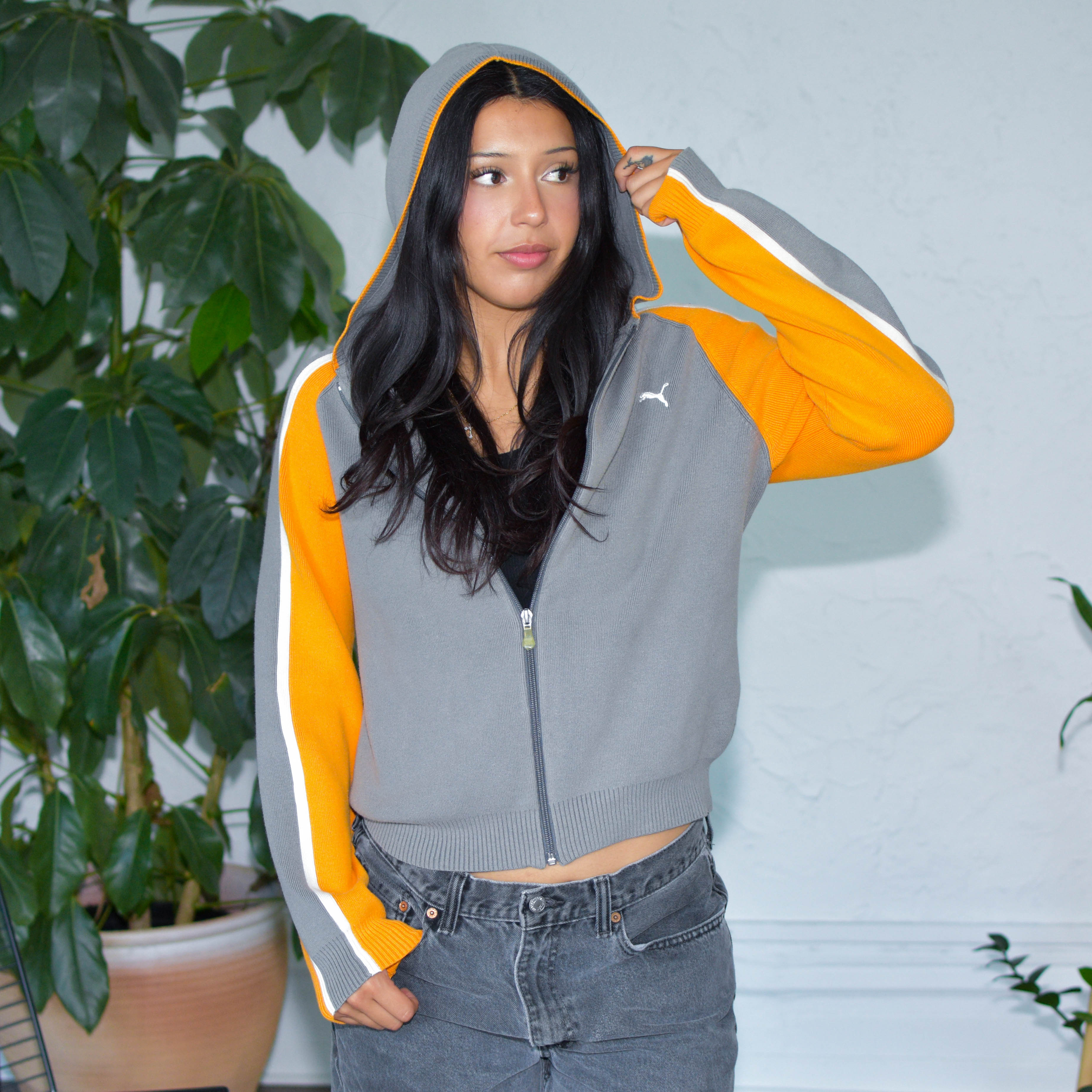 Vintage Y2K Pumas Zip-Up Hoodie