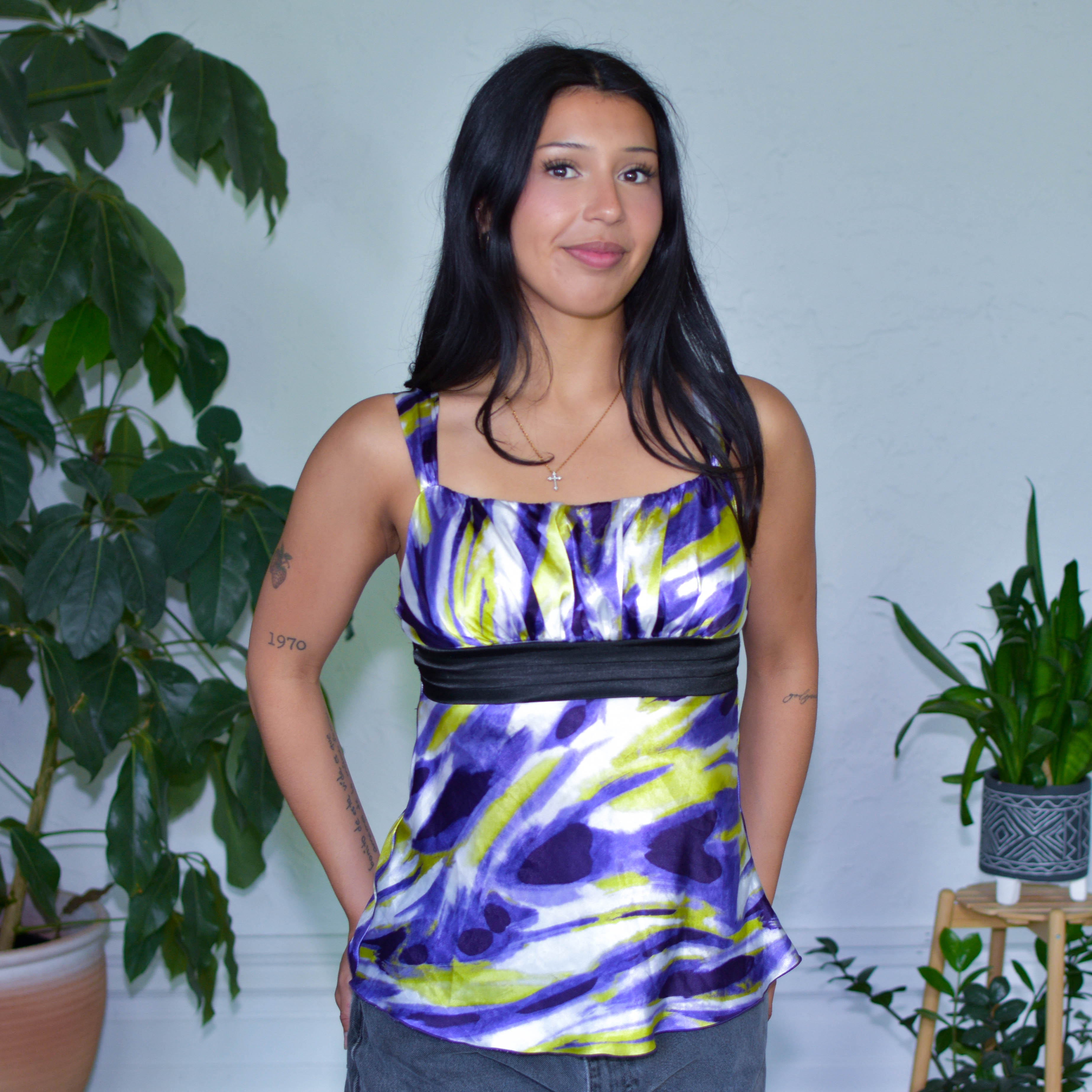 Vintage Y2K BCX Pattern Blouse