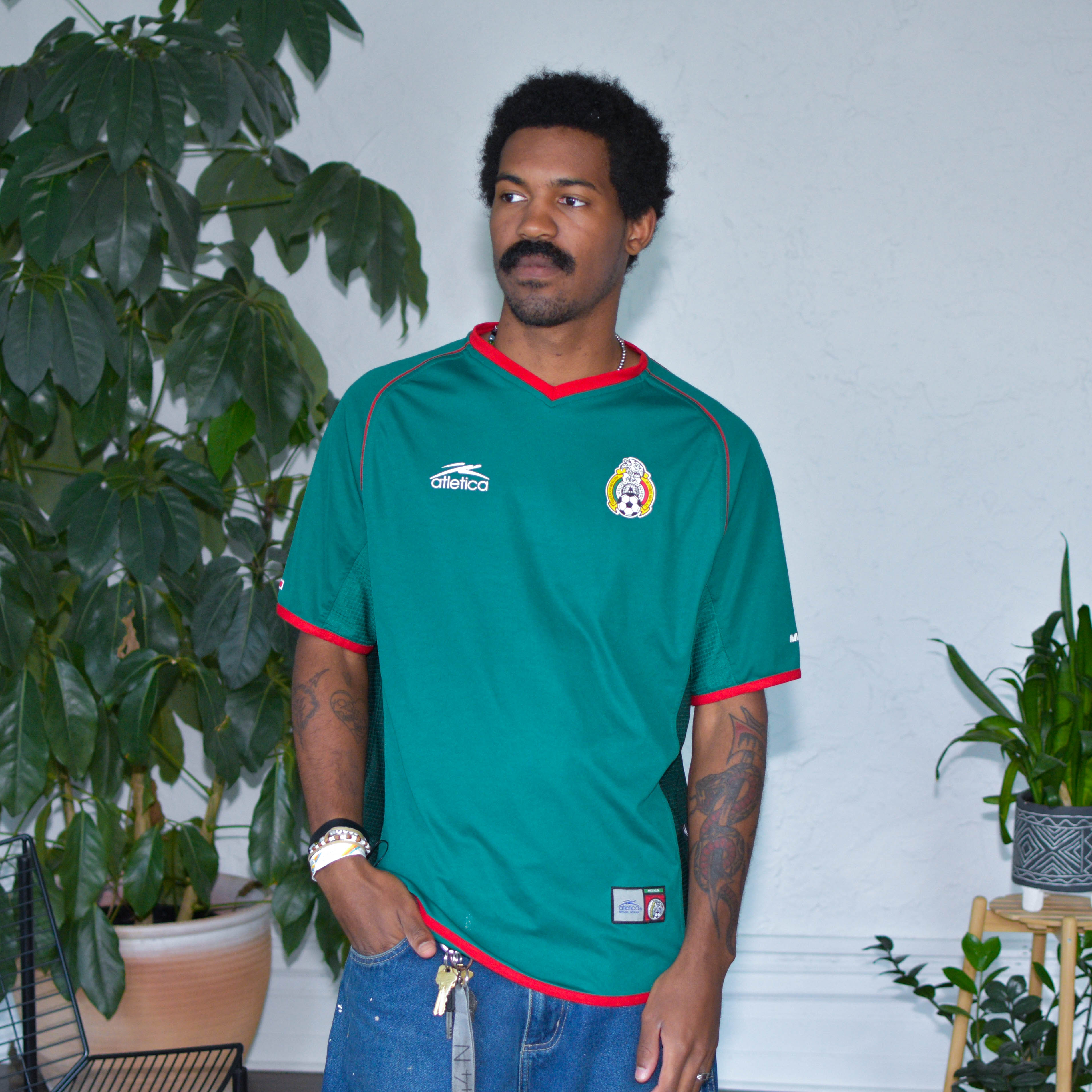 Vintage 2002 Mexico World Cup Atletica Jersey