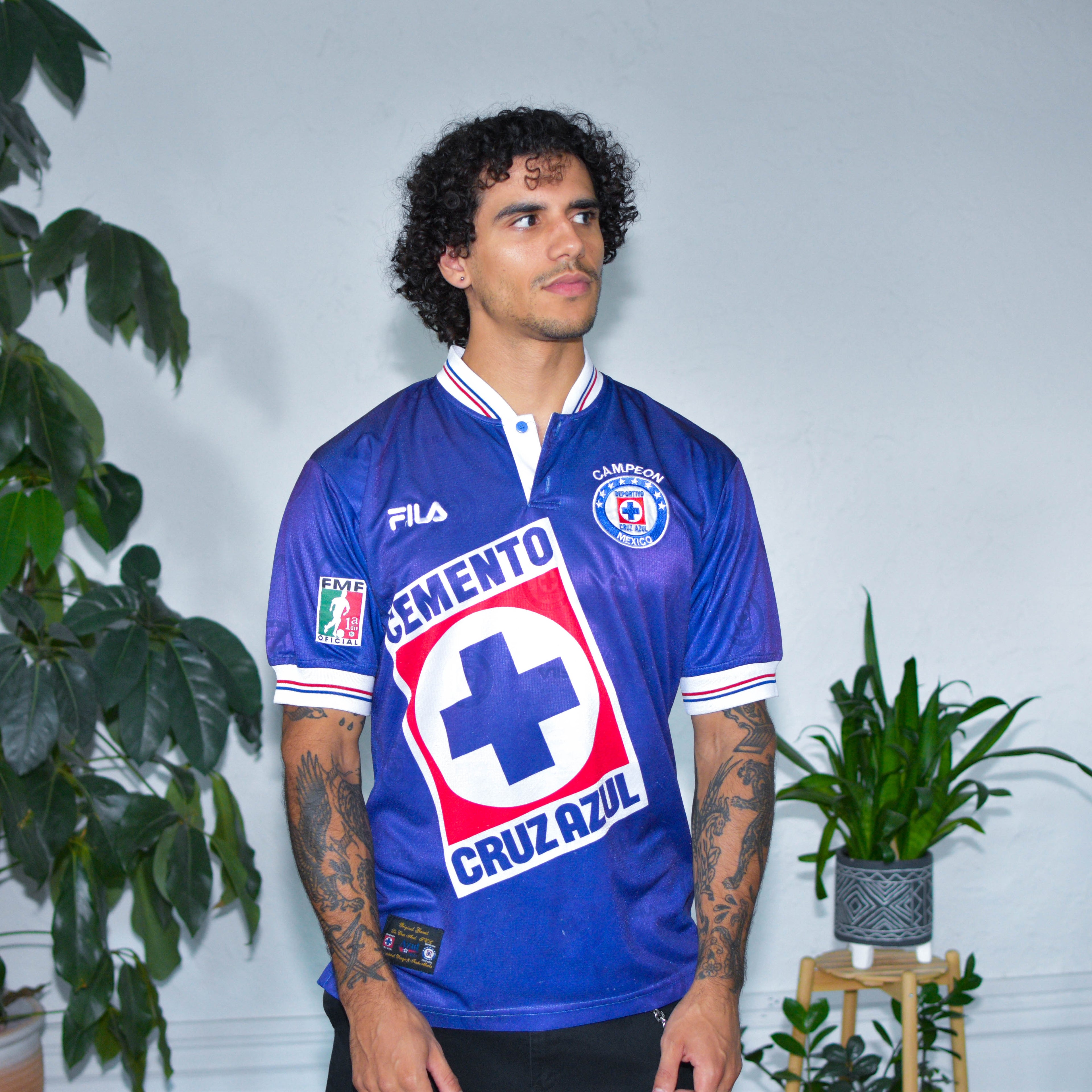 Vintage 1999 Cruz Azul Fila Home Jersey