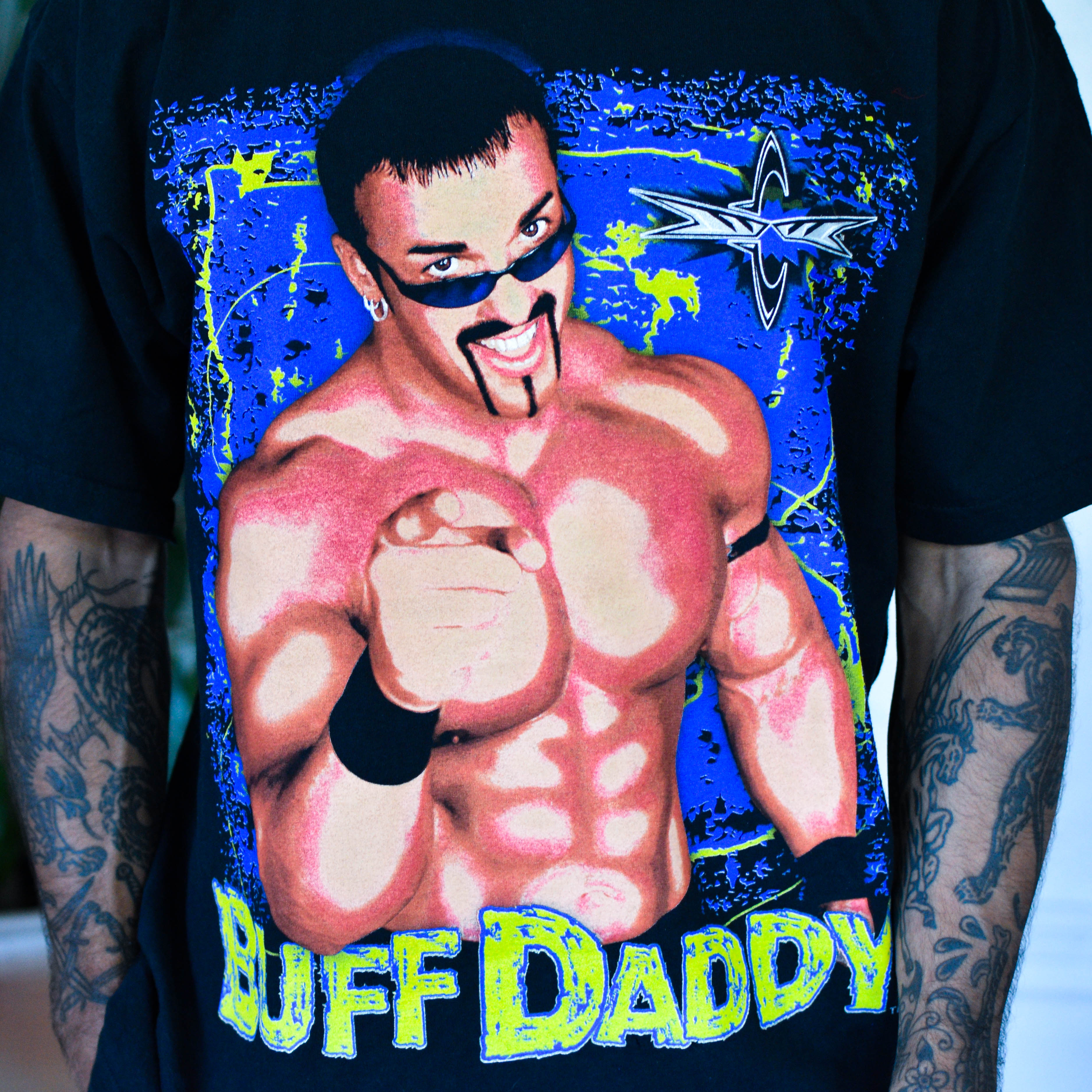 Vintage 1998 WCW Buff Bagwell - Still the Stuff" Graphic T-Shirt