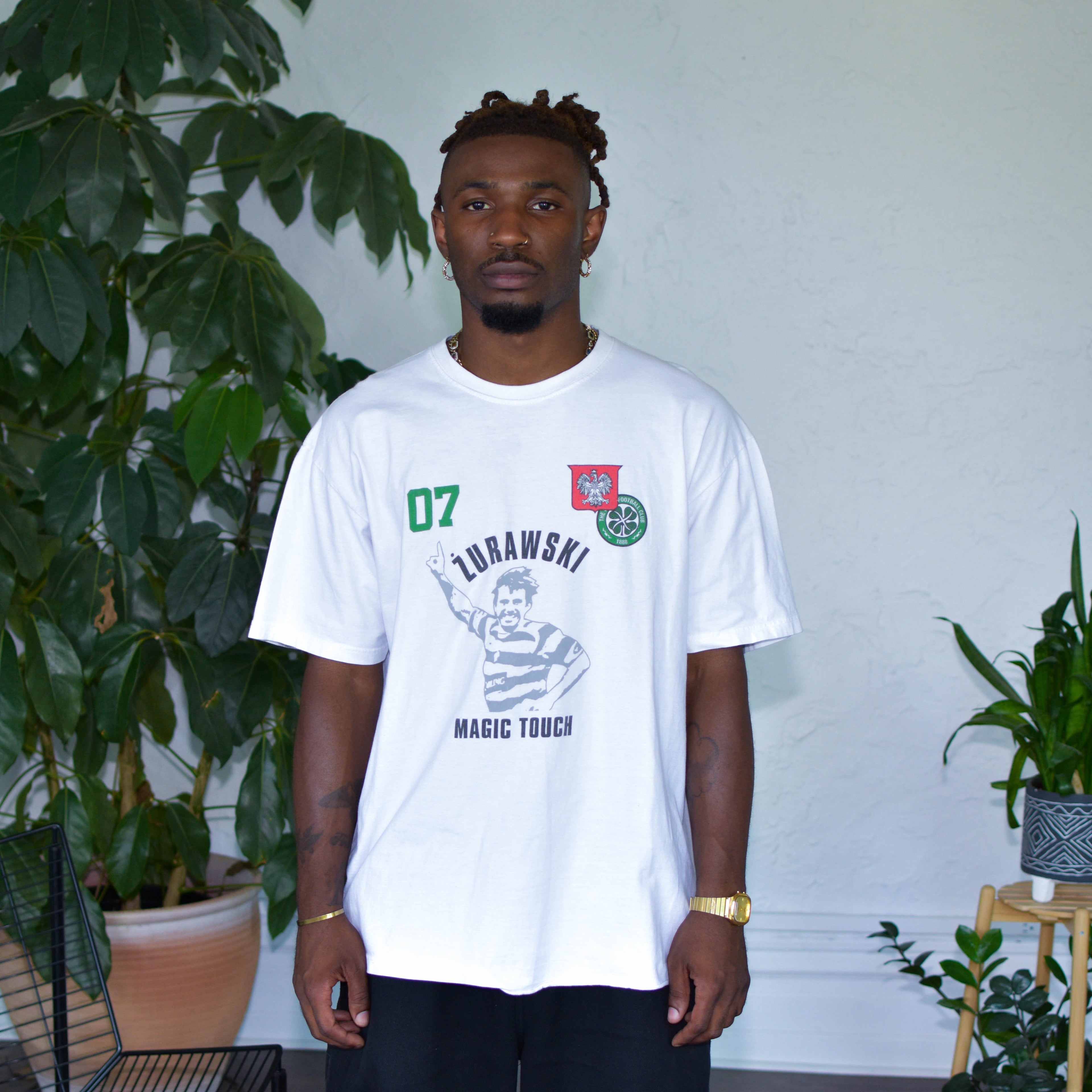 Vintage Maciej Zurawski Celtic F.C. T-Shirt