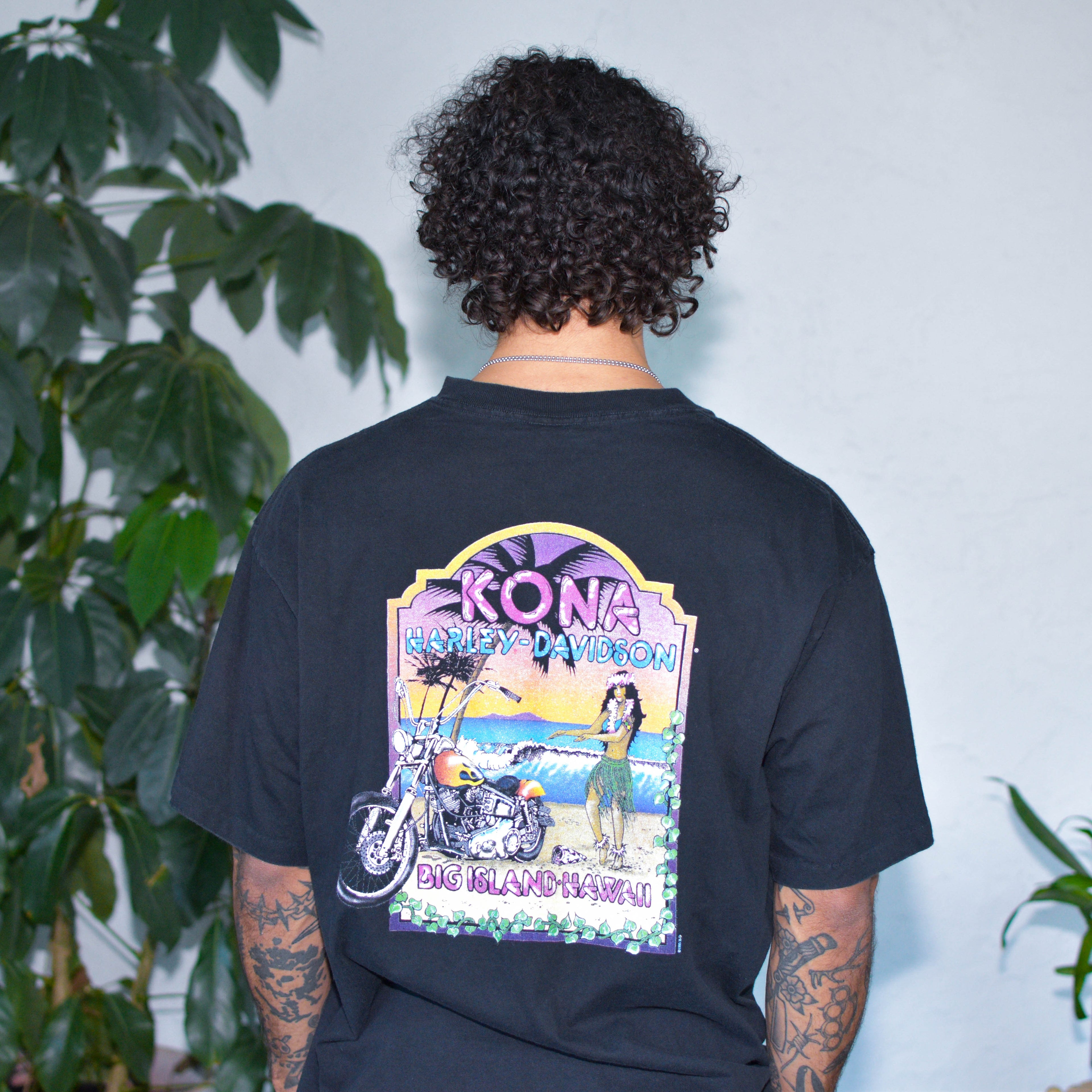 Vintage 1995 Harley Davidson Big Island Hawaii Graphic T-Shirt