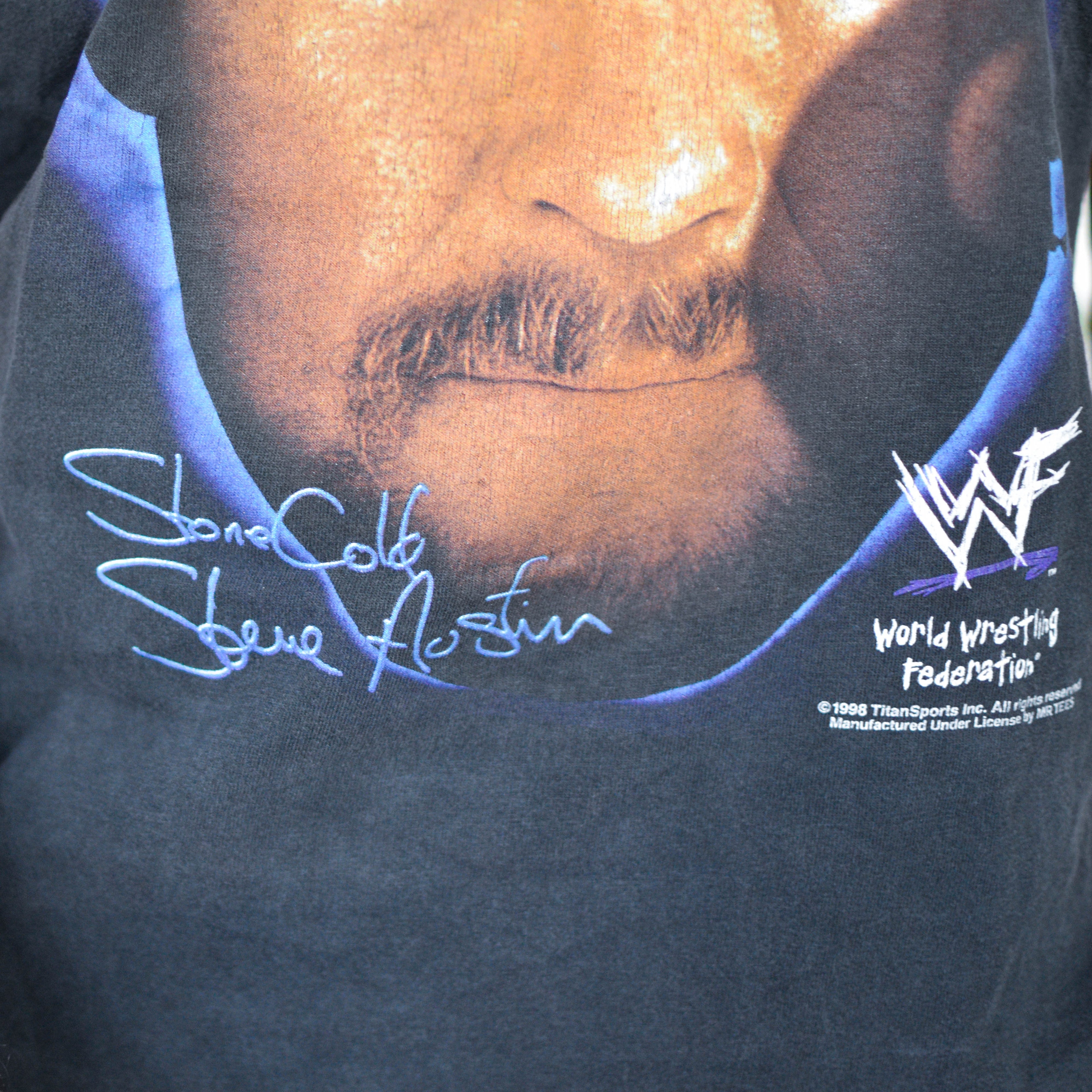 Vintage 1998 WWF Stone Cold Steve Austin Graphic T-Shirt
