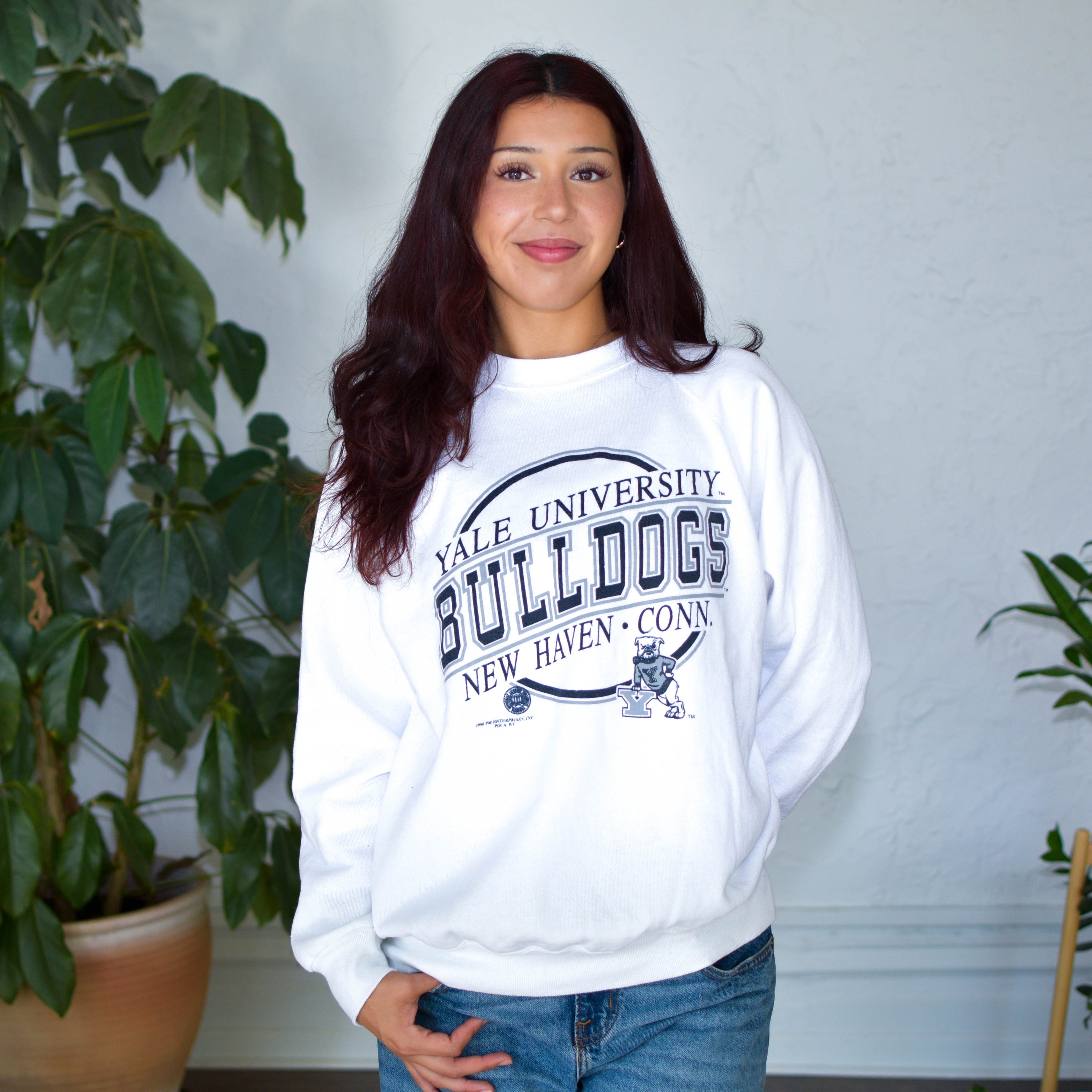Vintage Yale University Gray Sweatshirt