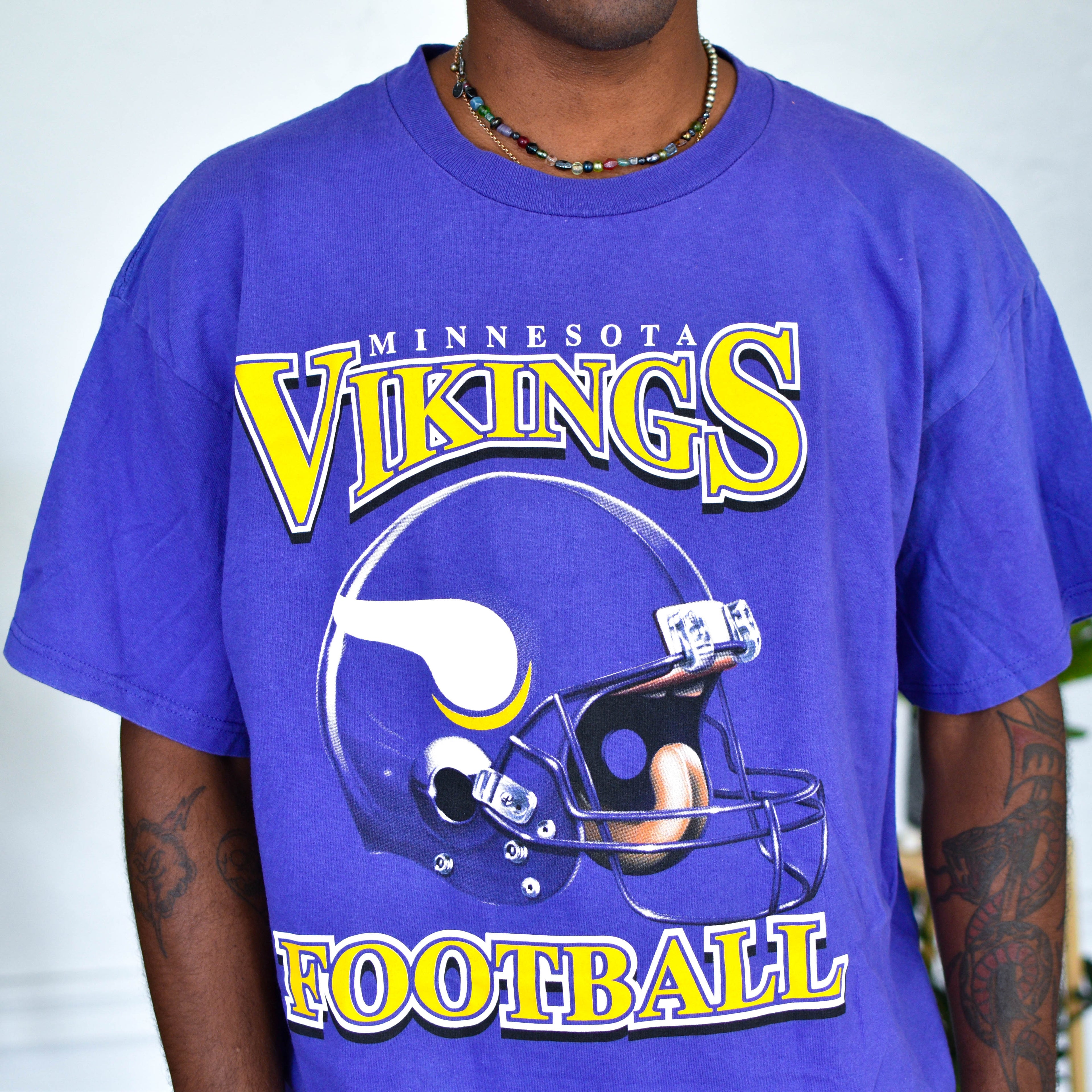 Vintage Minnesota Vikings 3D Logo T-Shirt