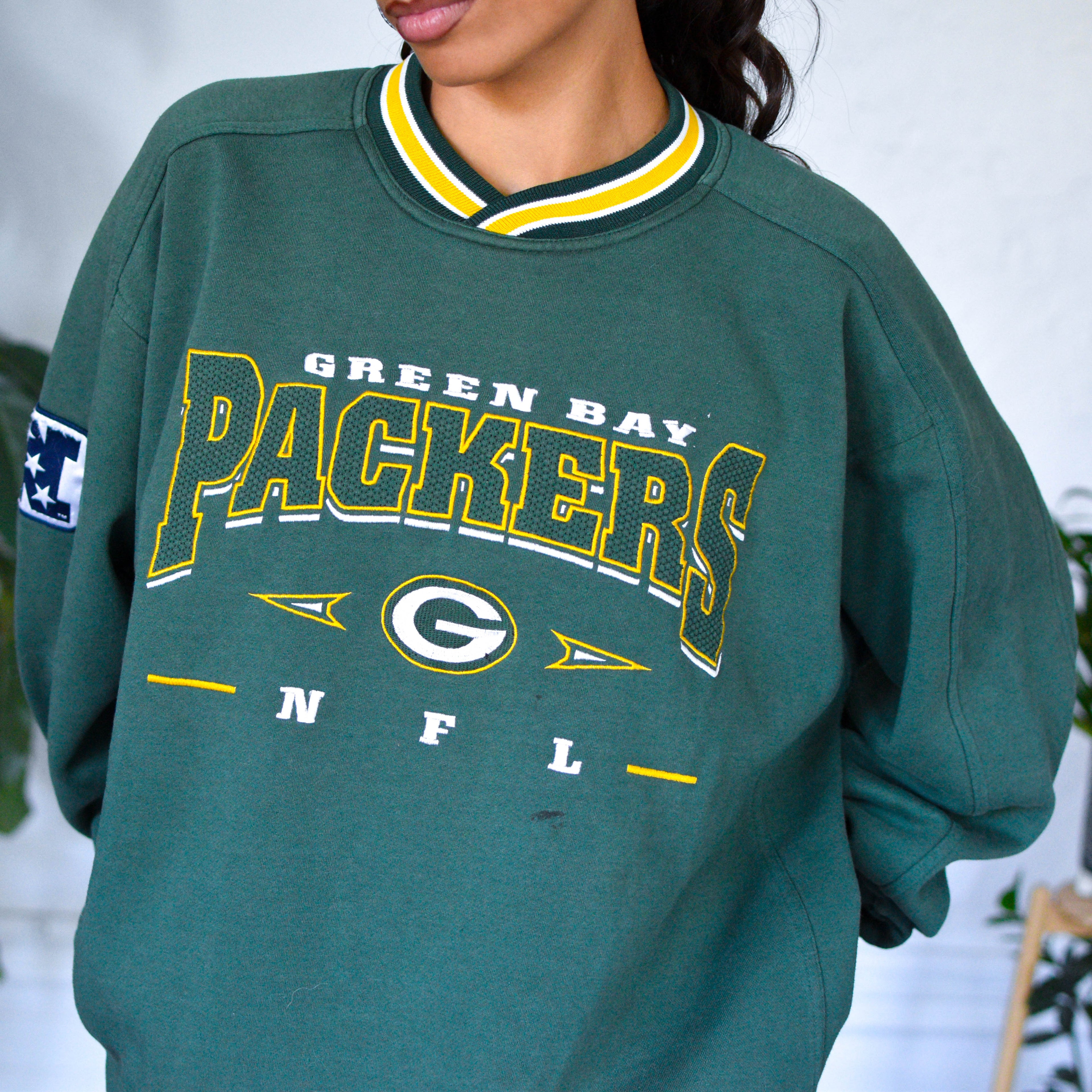 Vintage Green Bay Packers Lee Sports Ribbed Sweatshirt
