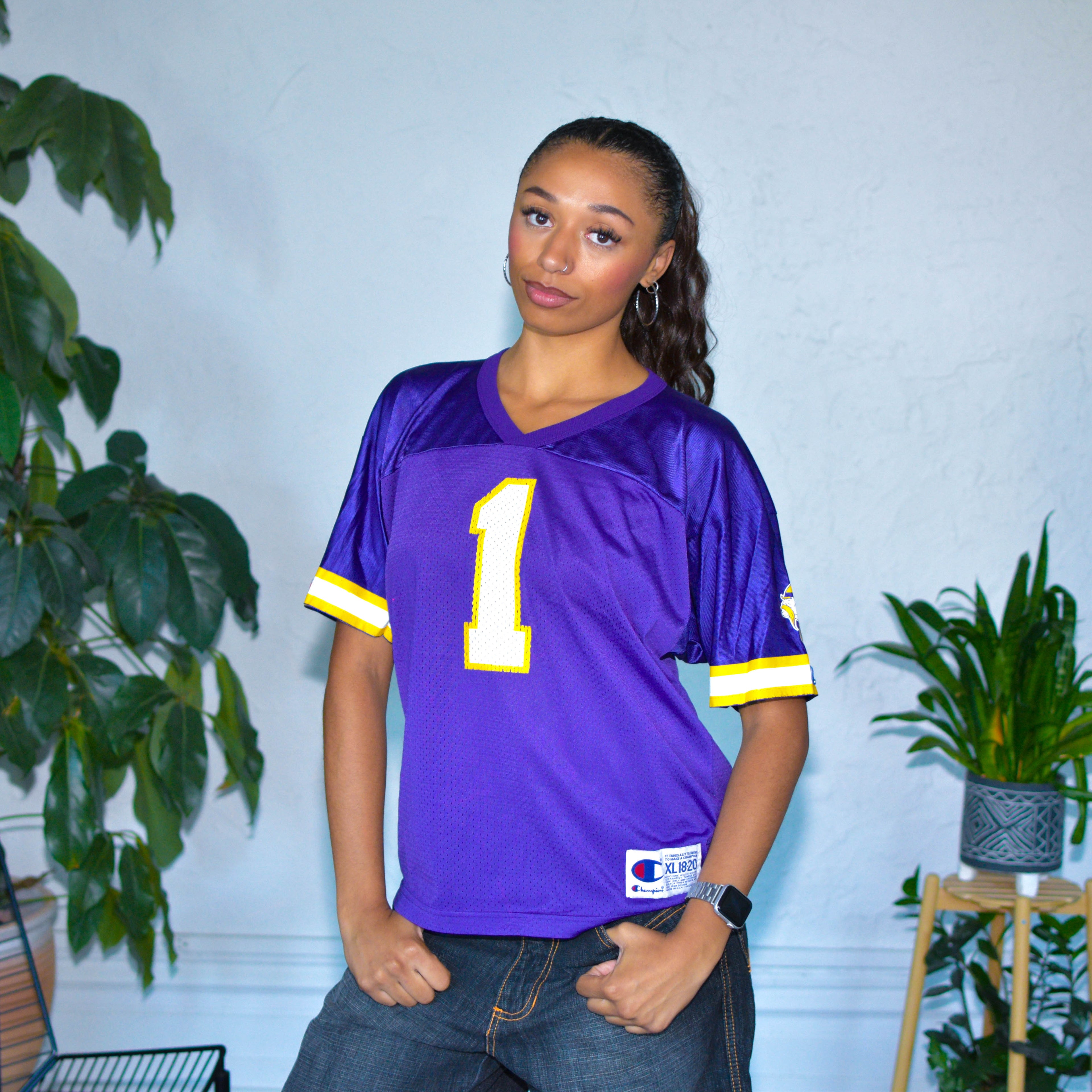 Vintage Minnesota Vikings Warren Moon Champion Jersey