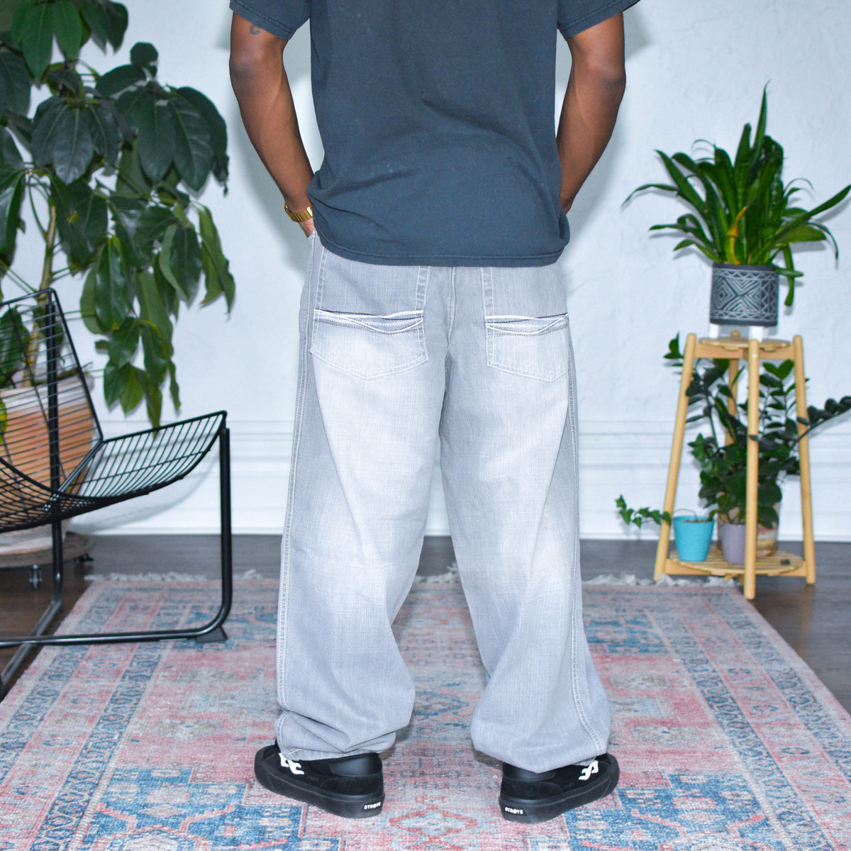 Vintage Y2K Light Grey Baggy SouthPole Denim Jeans