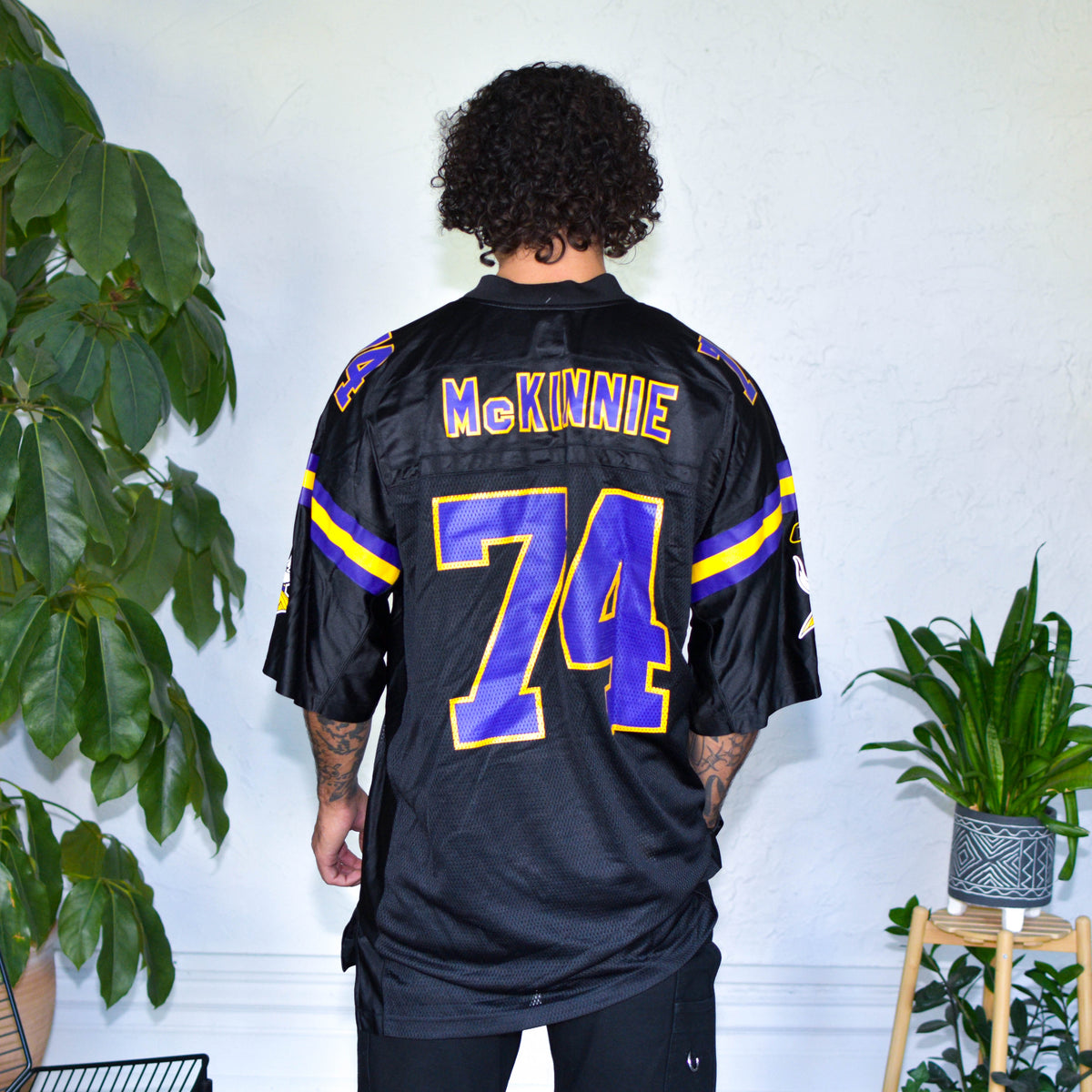 Vintage Minnesota Vikings Bryant McKinnie Alternate Black Jersey