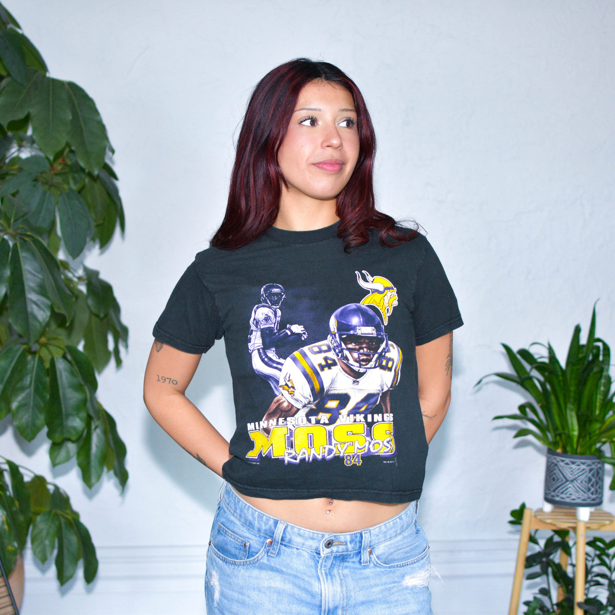 Vintage Minnesota Vikings Randy Moss Baby Tee