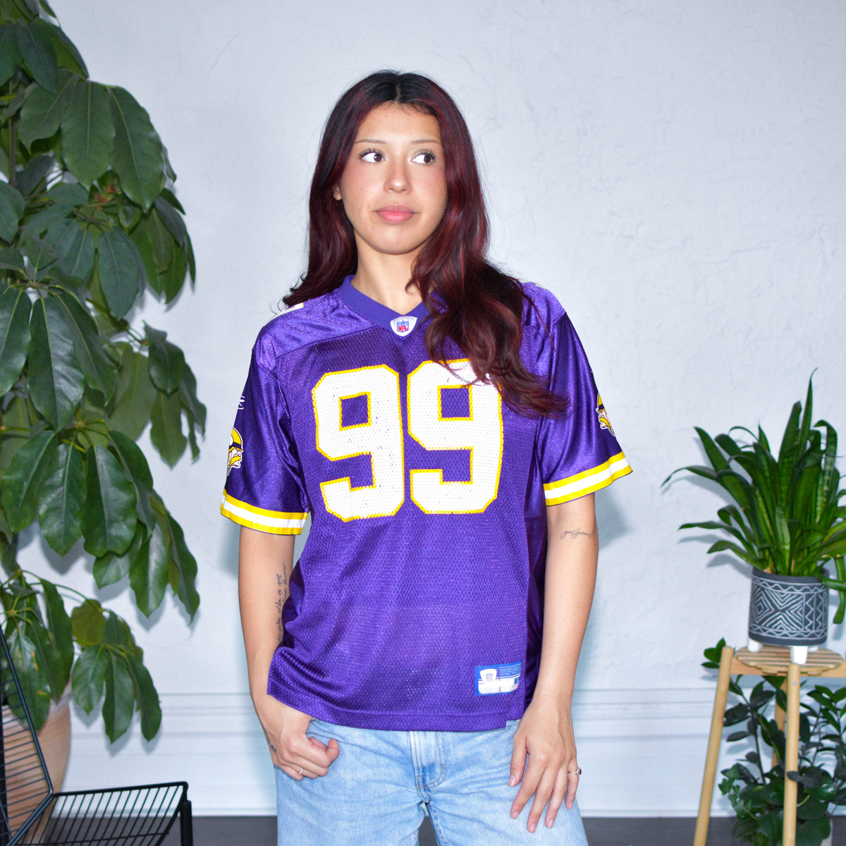 Vintage Minnesota Vikings Chris Hovan Femme Jersey