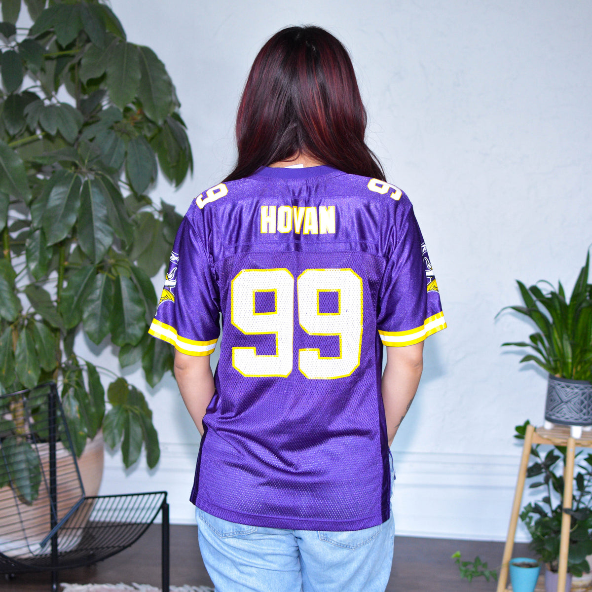 Vintage Minnesota Vikings Chris Hovan Femme Jersey