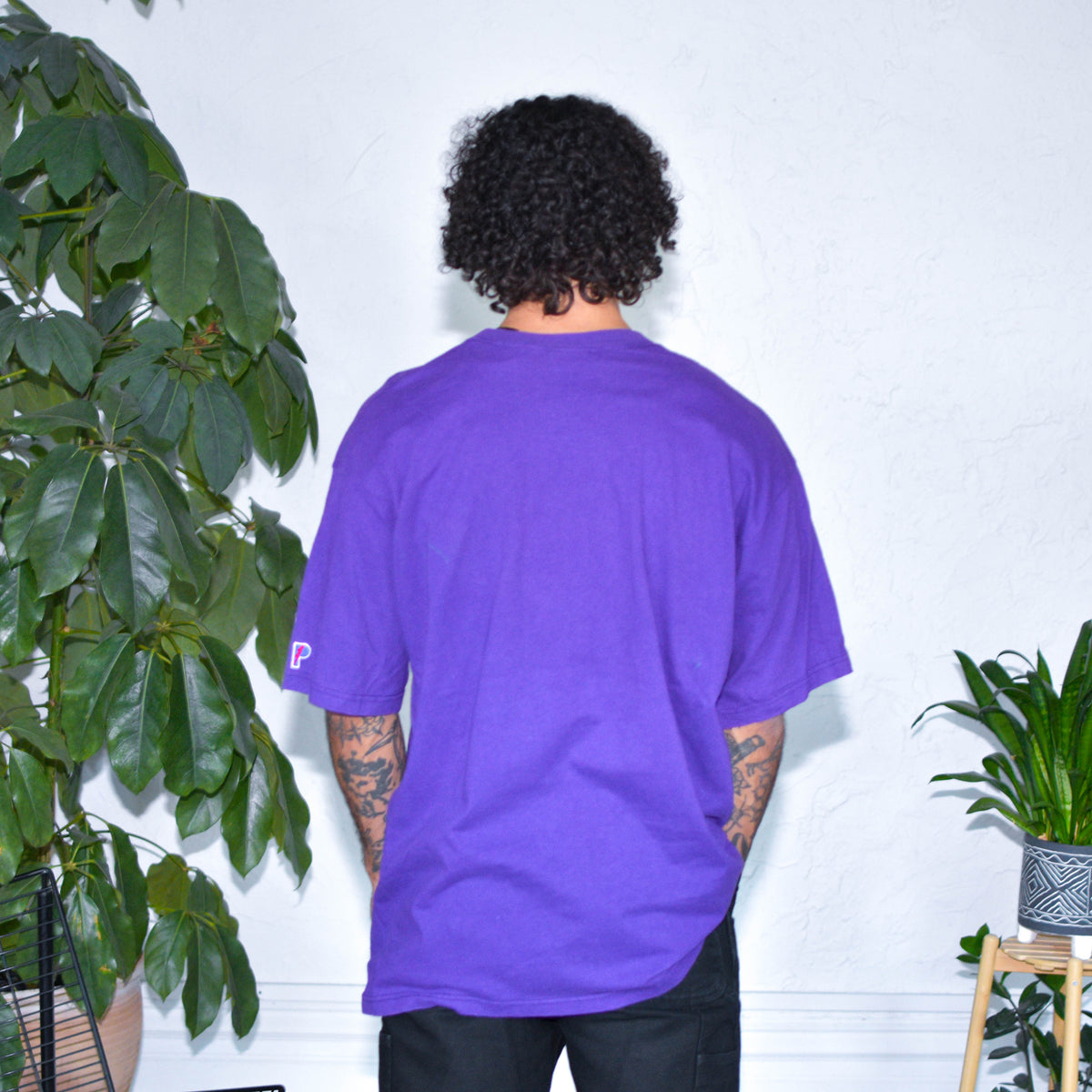 Vintage Minnesota Vikings Prop Player Purple Graphic T-Shirt