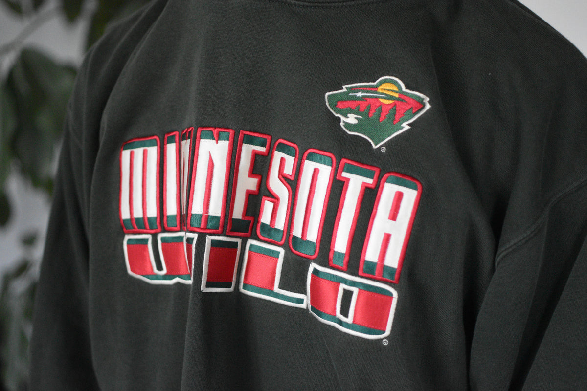 Vintage Minnesota Wild Hooded Sweatshirt