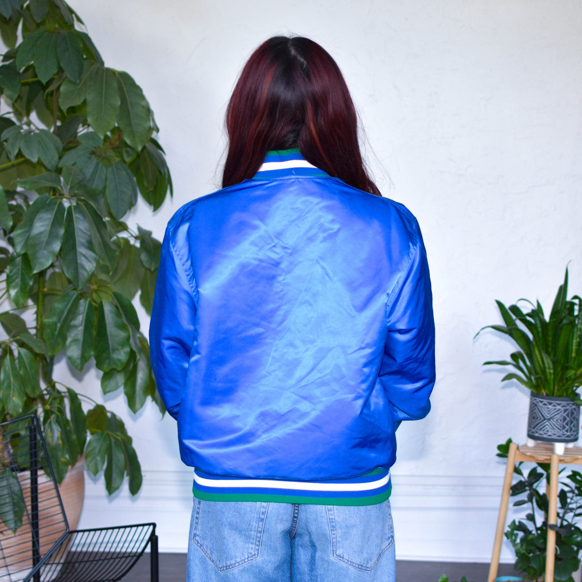 Vintage 90s Minnesota Timberwolves Quilted Starter Satin Jacket