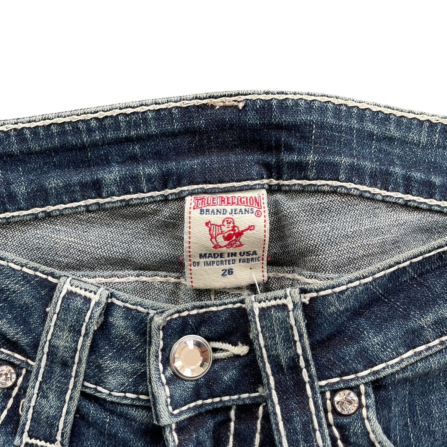 Y2K True Religion Studded Flare Jeans
