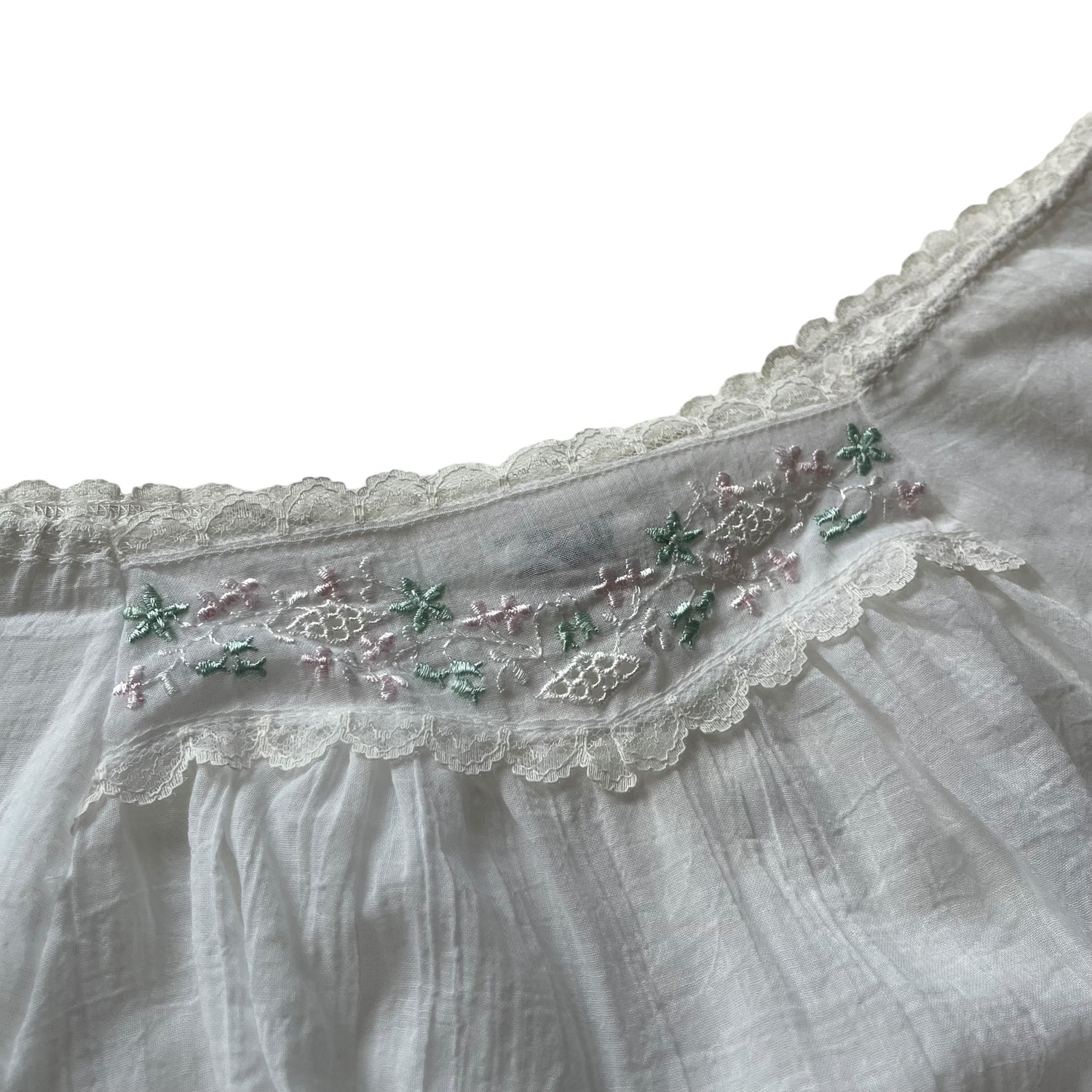 Vintage Linen Off Shoulder Blouse