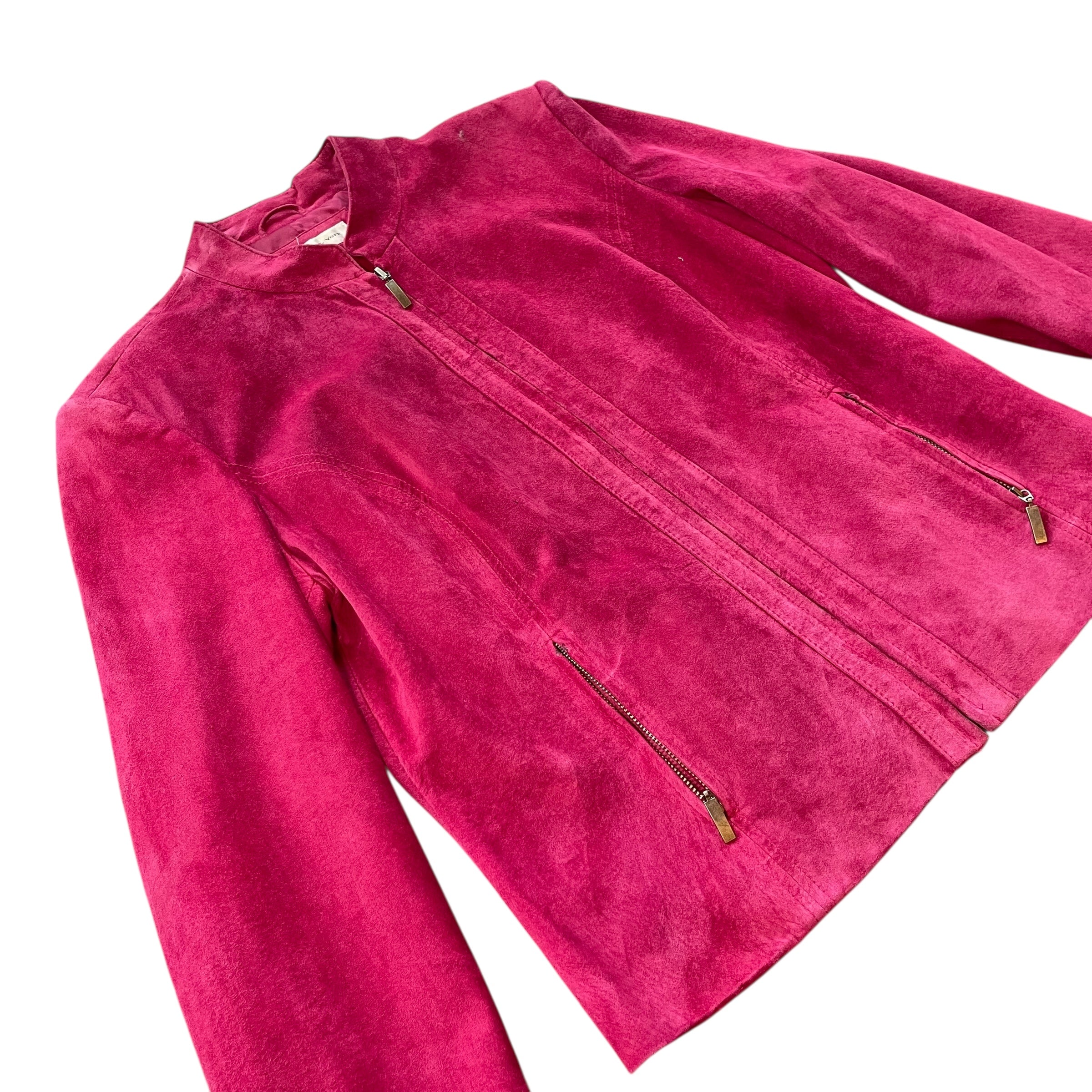 Y2K Preston & York Hot Pink Suede Jacket