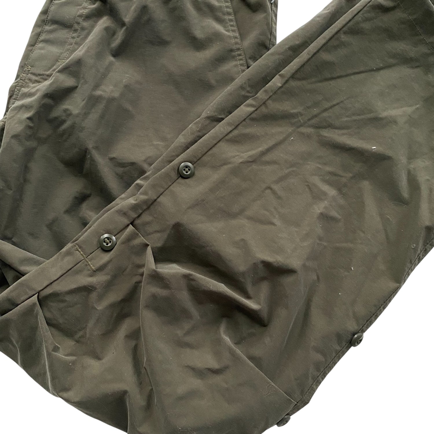Y2k No Boundaries Olive Nylon Pants