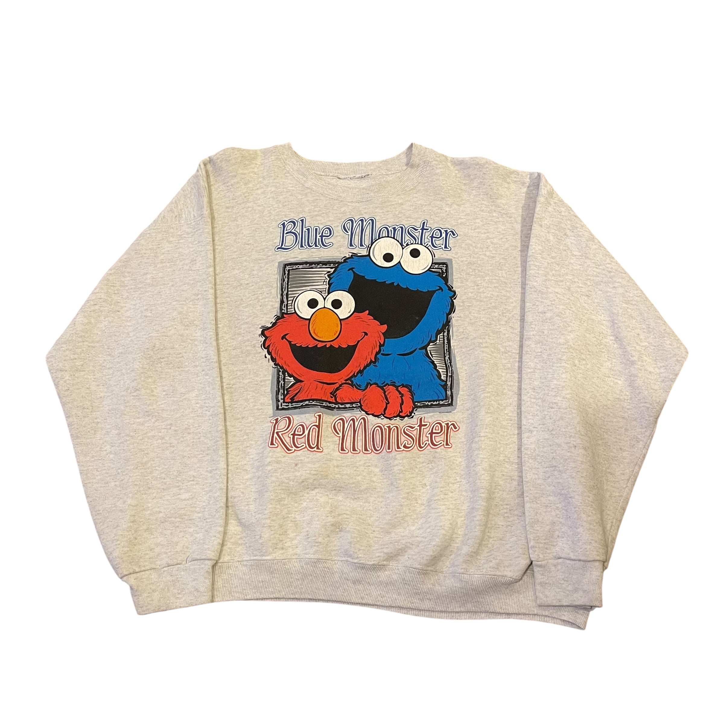 Vintage Elmo & Cookie Monster Crewneck Sweatshirt