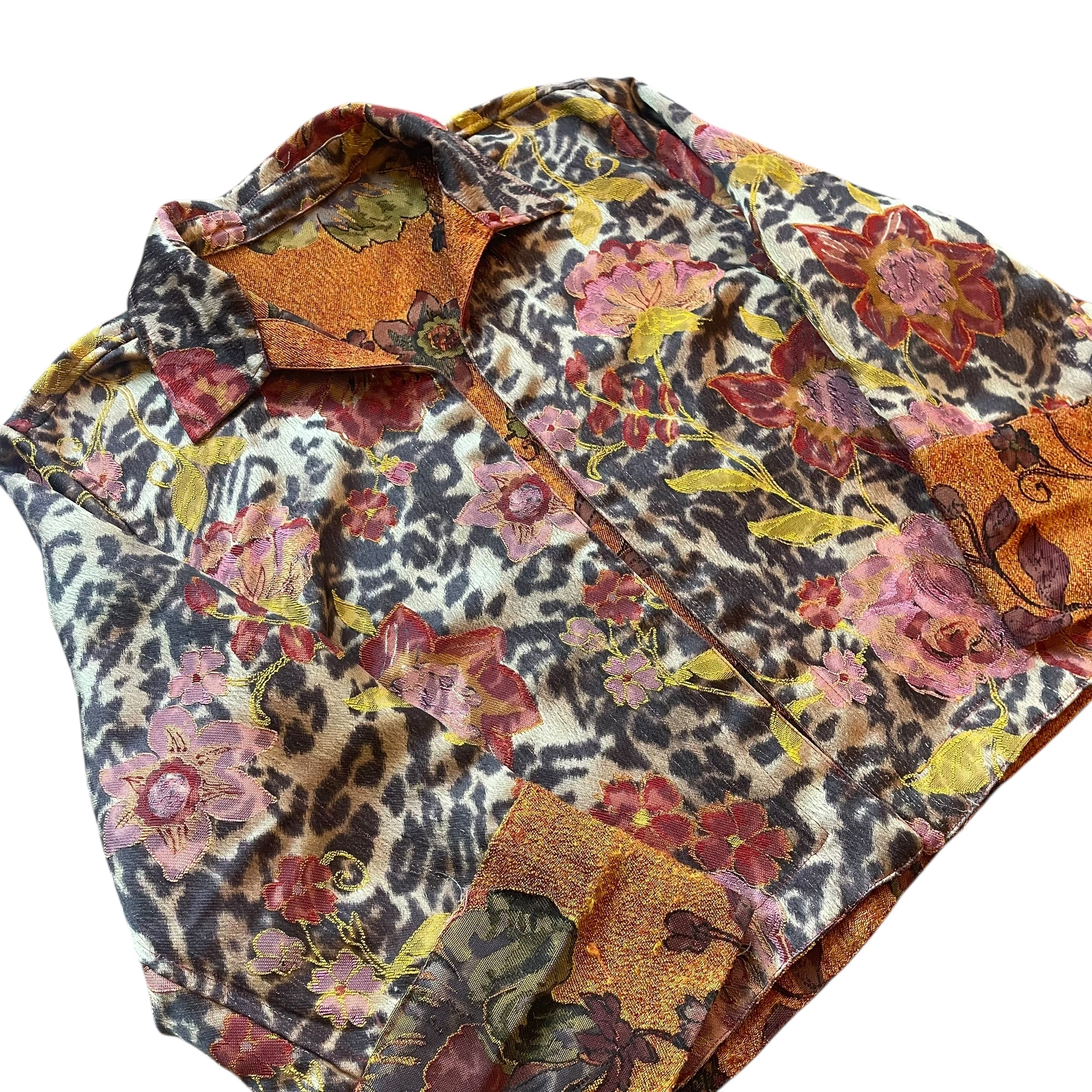Vintage Reversable Floral Tapestry Jacket