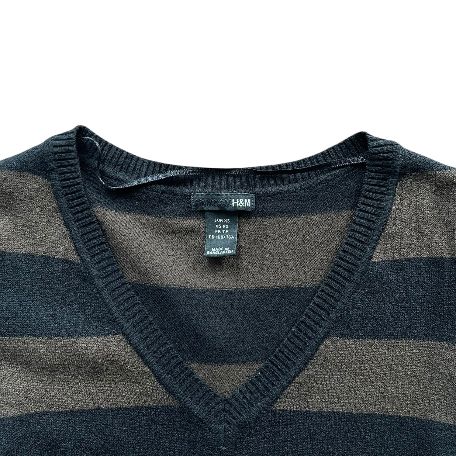 Vintage Y2K H&M Casual Striped Sweater Dress